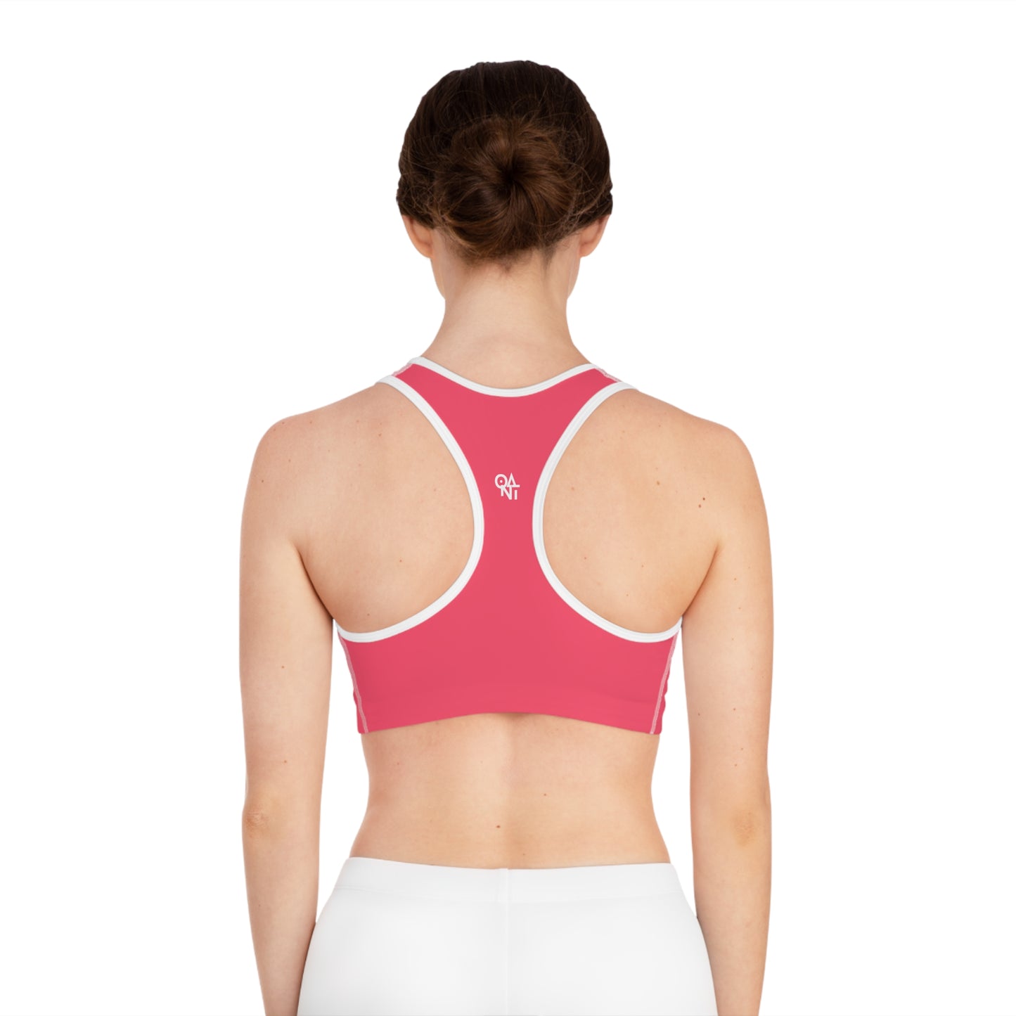 Sports Bra - Fiery Rose Bold Playful Passionate Pink Red Perfection