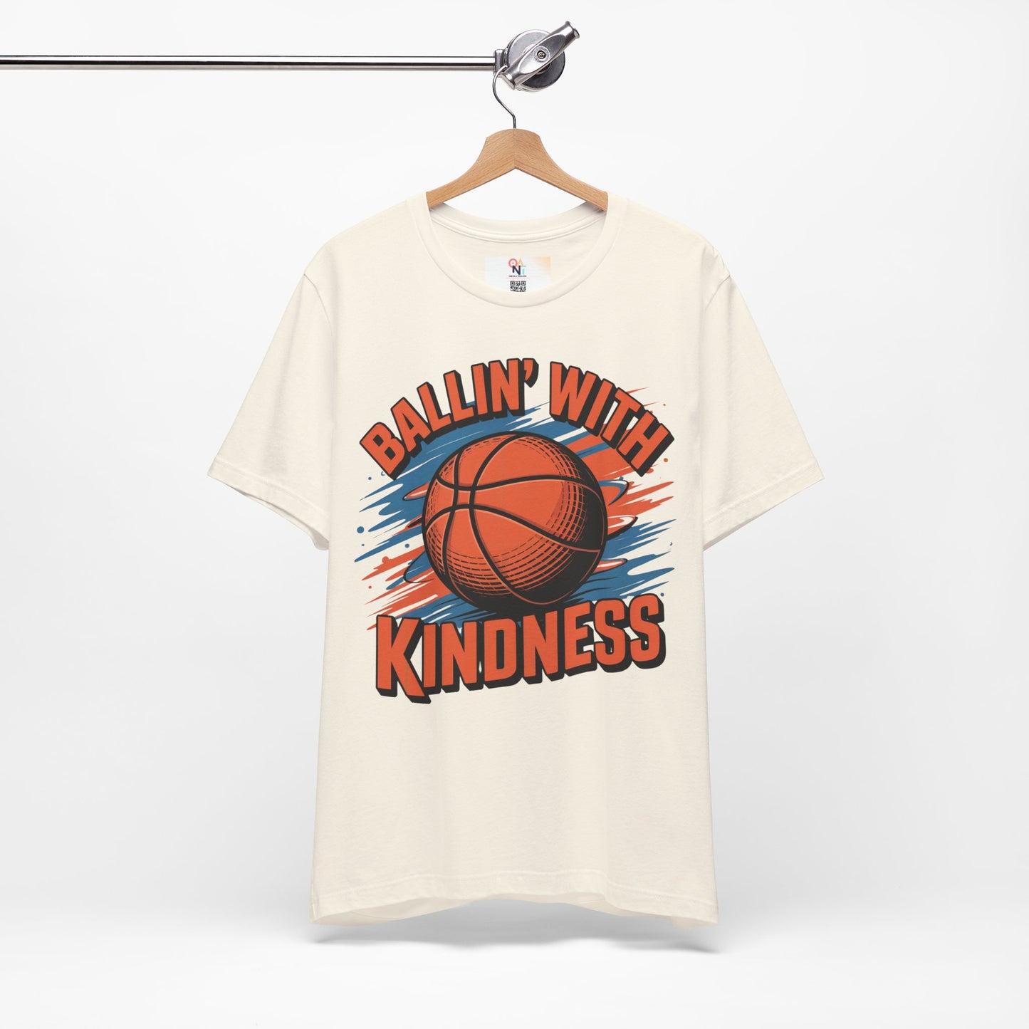Ballin' with Kindness Unisex T-Shirt, Motivational Basketball Tee