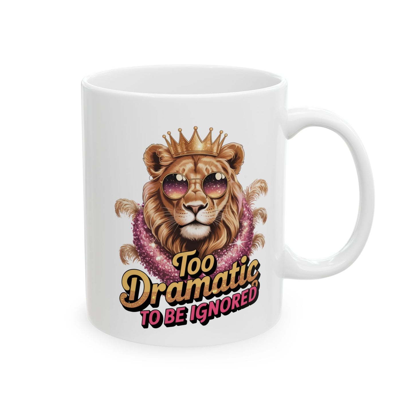 “Too Dramatic to Be Ignored – Roar Is My Response” Matching T-Shirt, Mug, Tumbler & Tote – Bold Leo Gift Set
