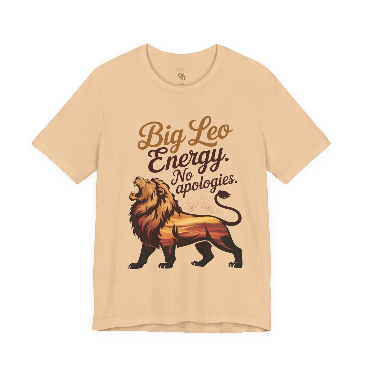 Big Leo Energy Shirt – Bold Astrology Tee for Confident Leos | ONAT Zodiac Collection