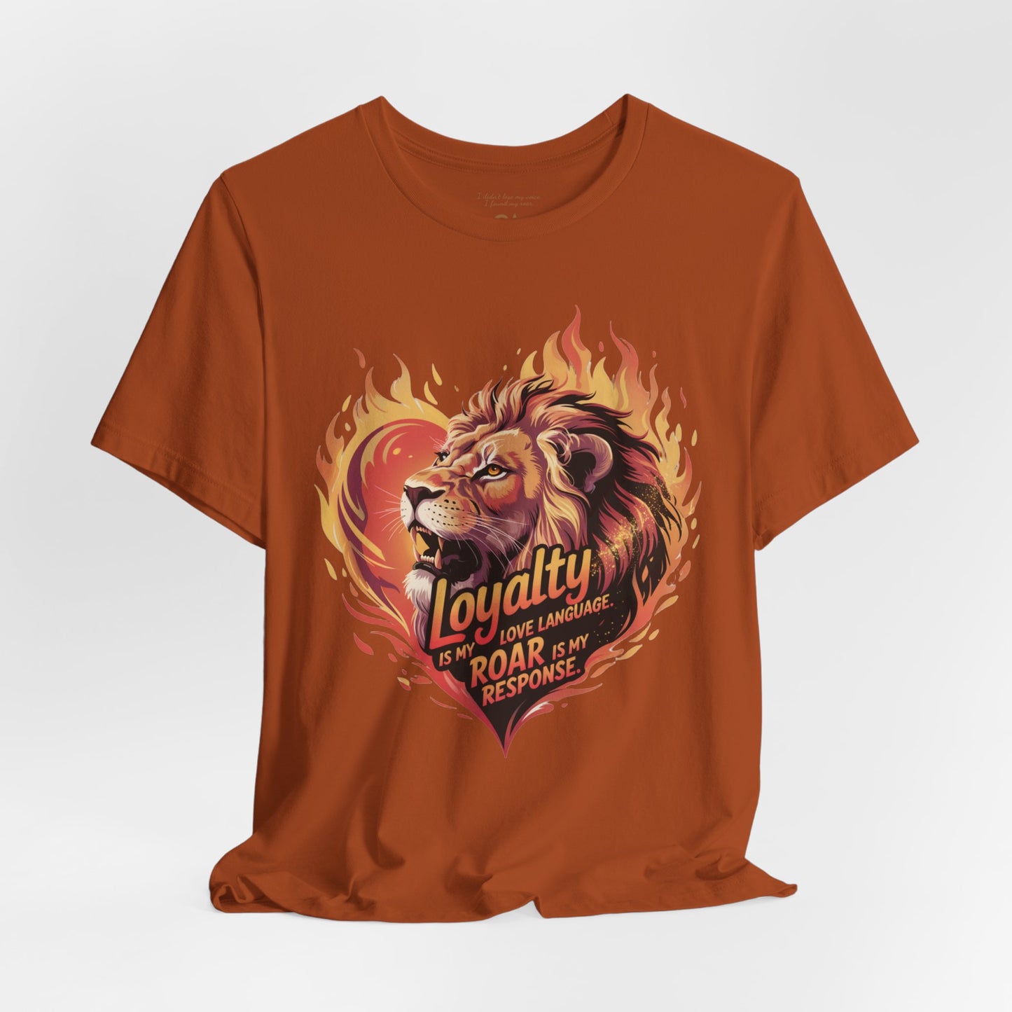 Leo Gift Set – “Loyalty Is My Love Language. Roar Is My Response.” T-Shirt, Mug, Tumbler & Tote for Leos