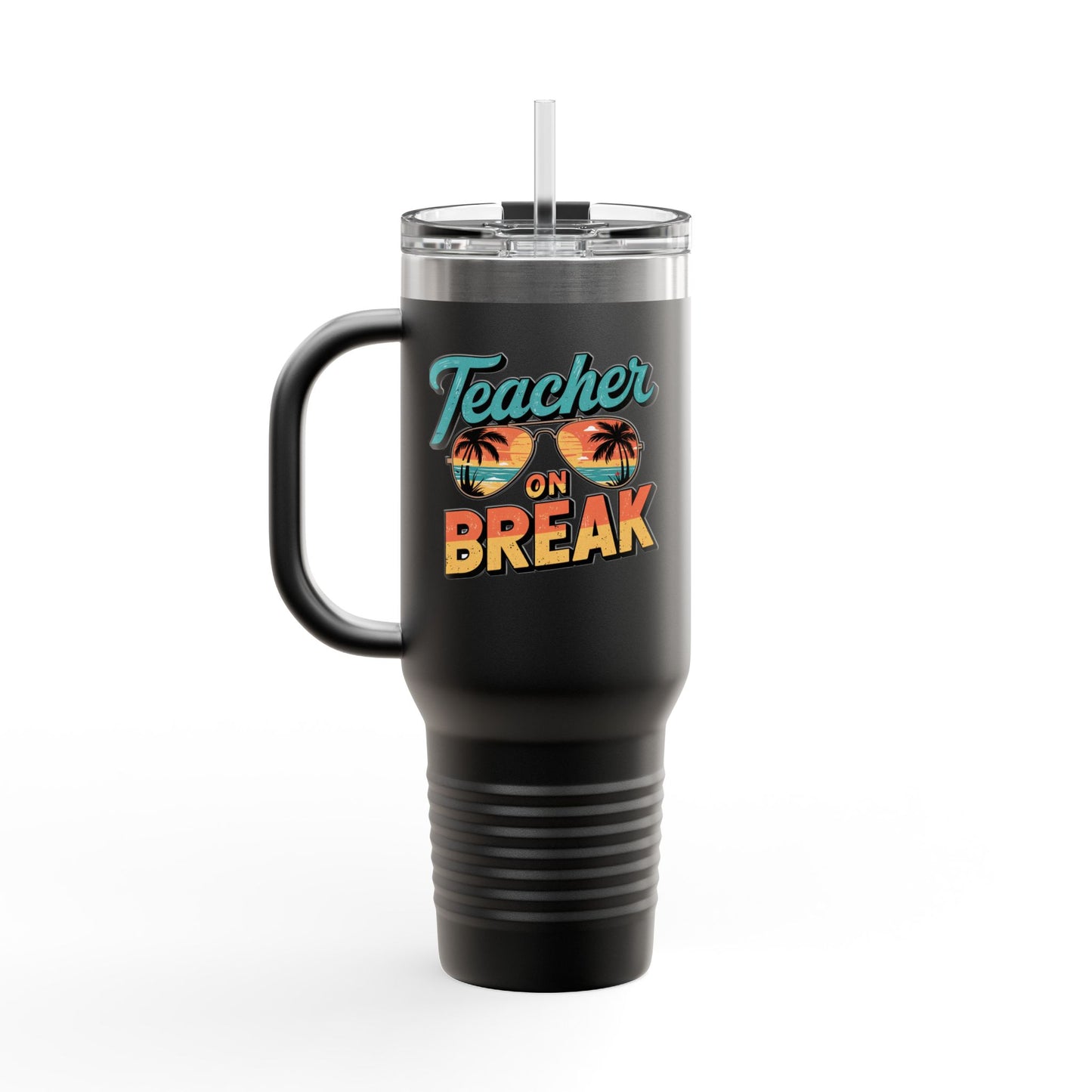 Teacher Life 40oz Travel Mug – Summer Vibes & Back to School Ready!