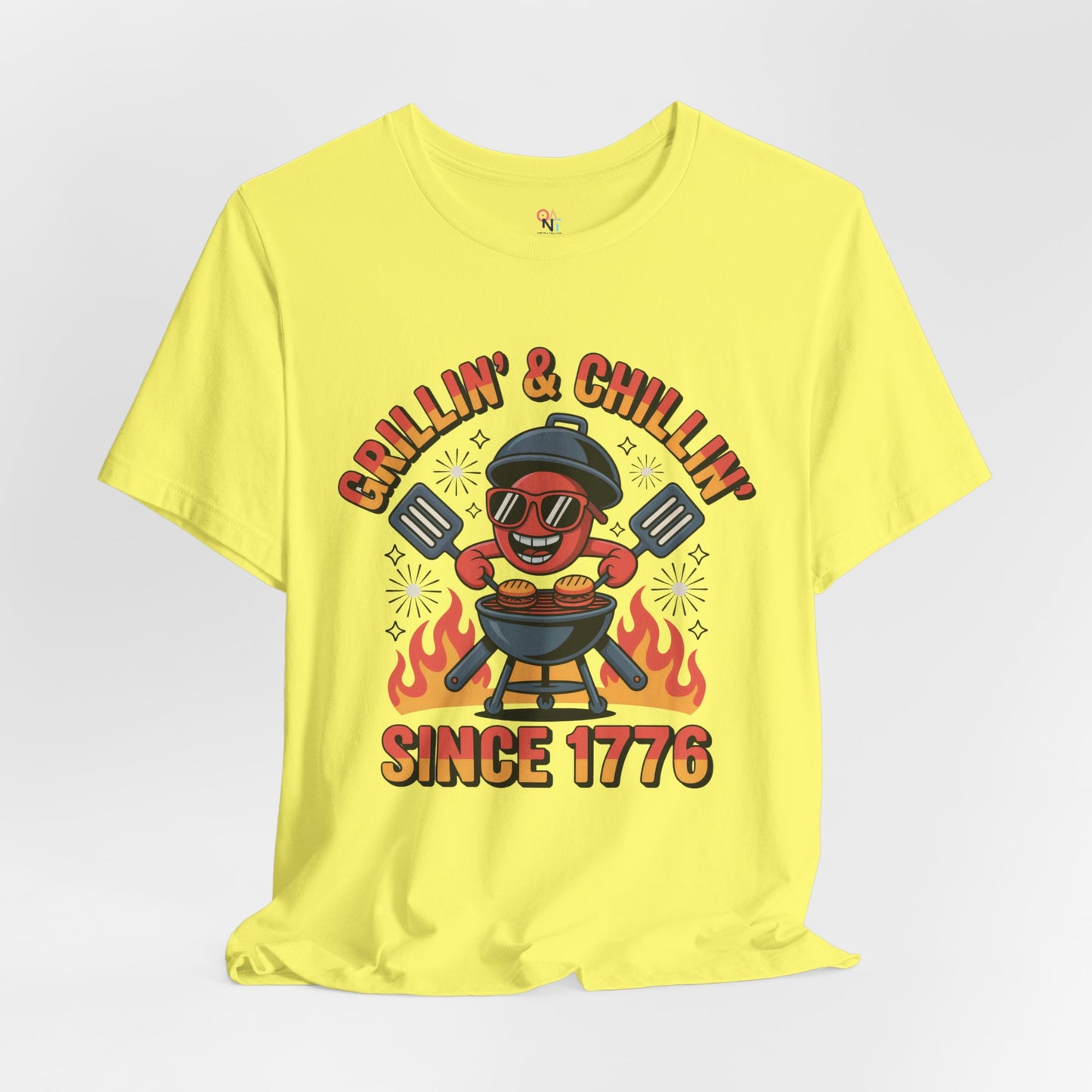"Grillin’ & Chillin’ Since 1776" BBQ Unisex T-Shirt – Perfect for Summer Parties & Independence Day