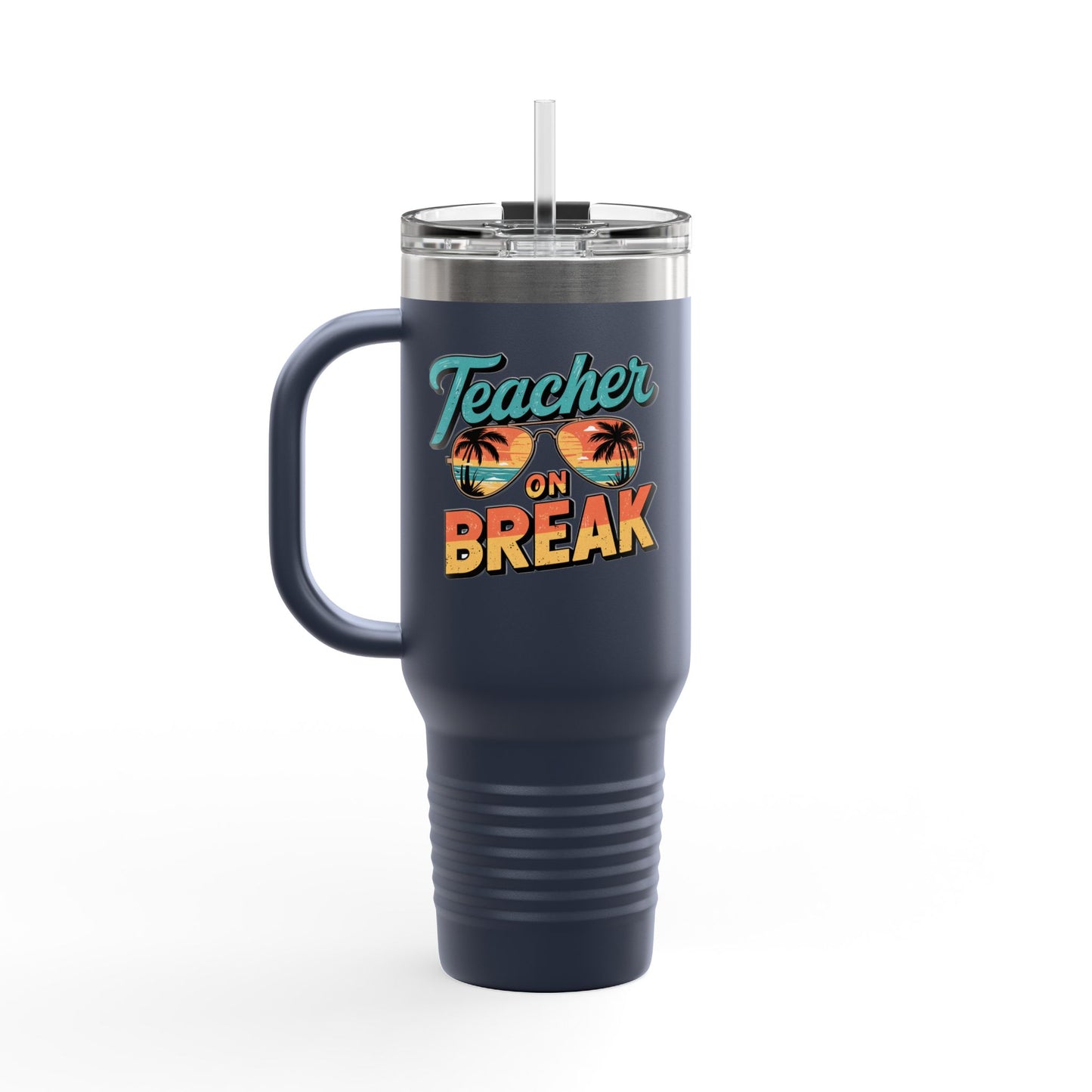 Teacher Life 40oz Travel Mug – Summer Vibes & Back to School Ready!