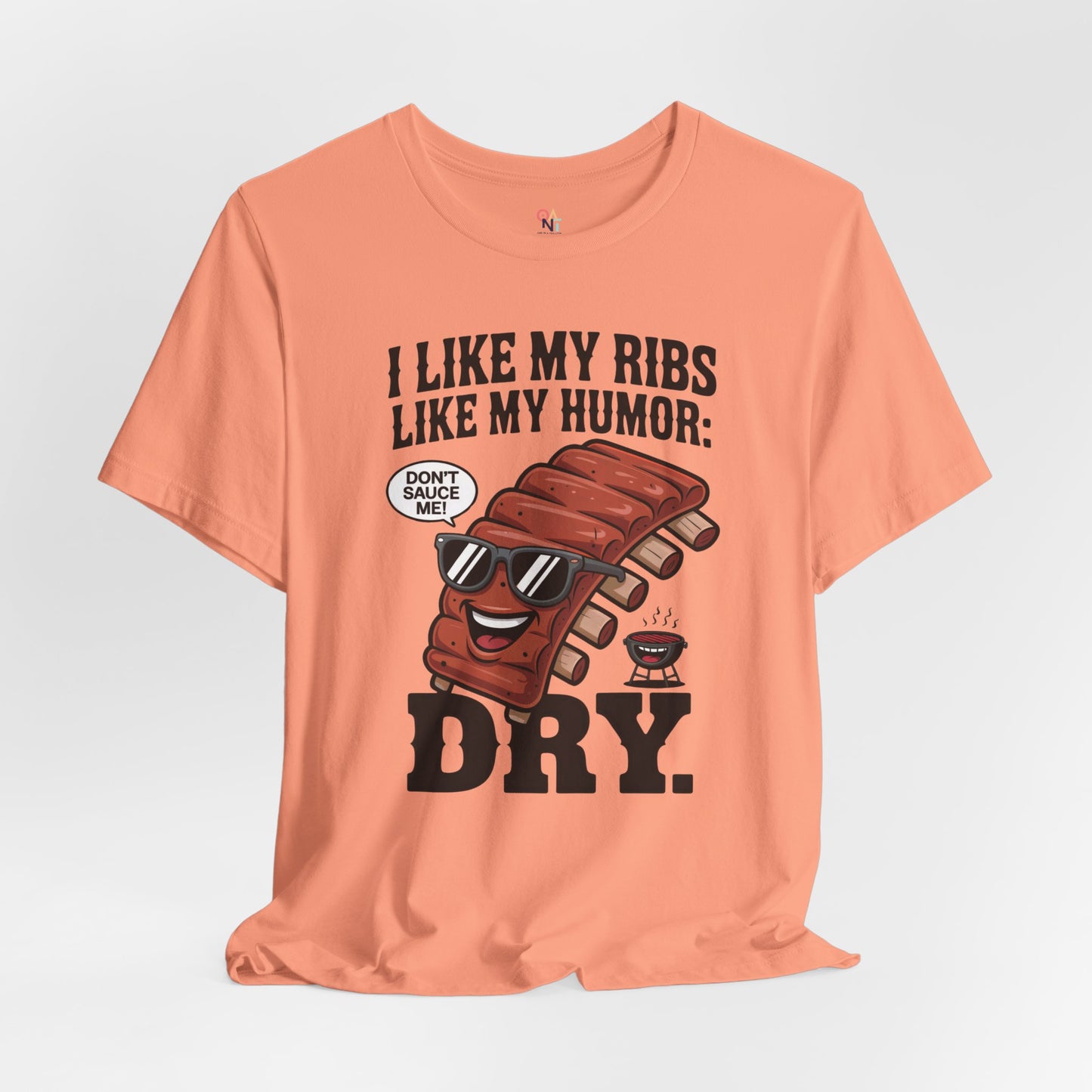 Funny BBQ Ribs Humor T-Shirt – Unisex Summer Grill Master Tee for Foodies & Parties