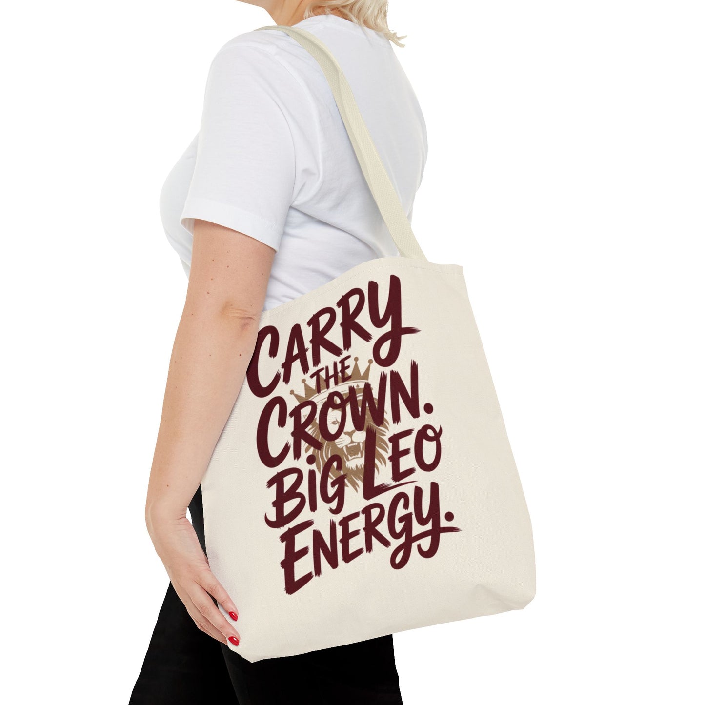 Carry the Crown – Big Leo Energy Tote Bag | Bold Astrology Gift | ONAT LEO Collection