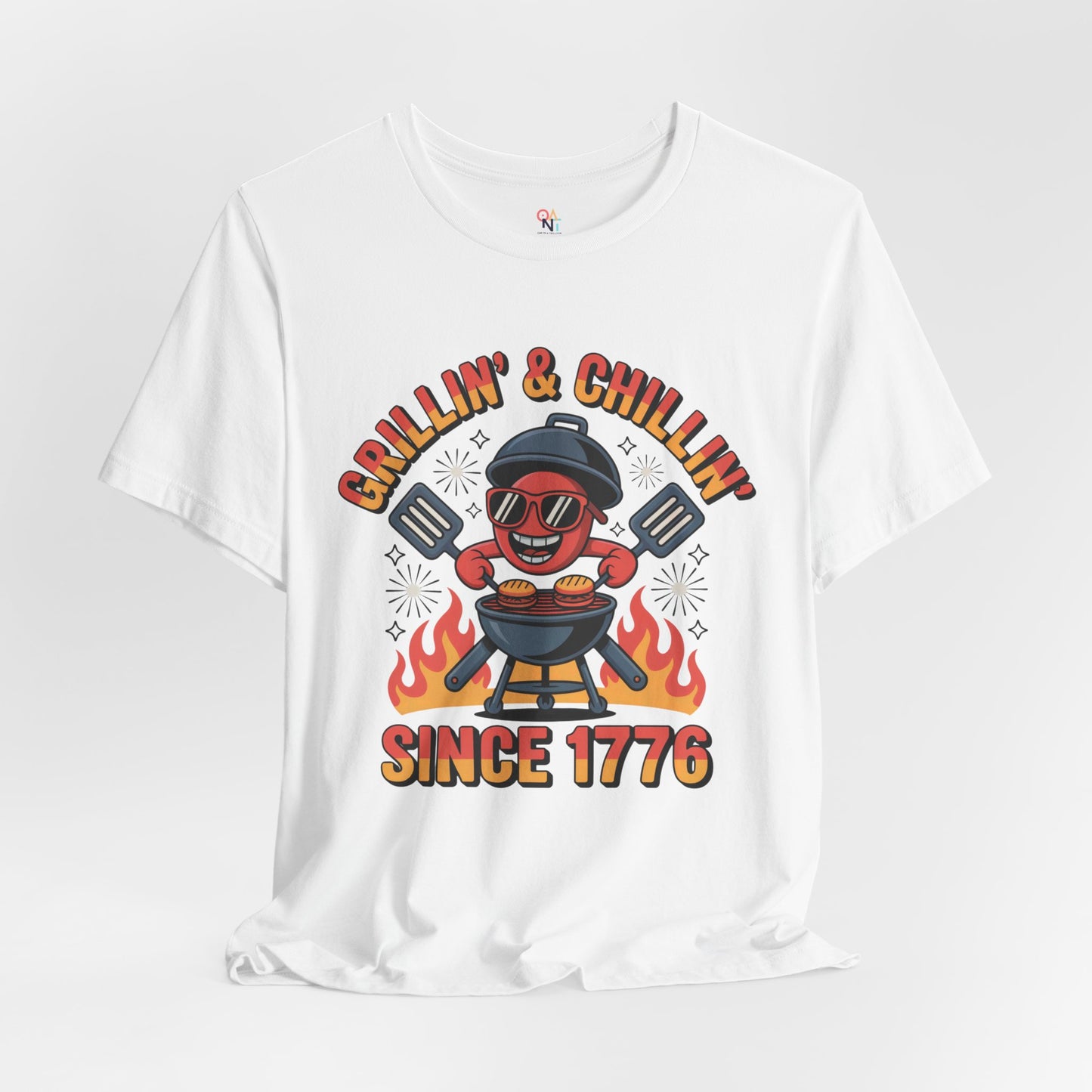 "Grillin’ & Chillin’ Since 1776" BBQ Unisex T-Shirt – Perfect for Summer Parties & Independence Day