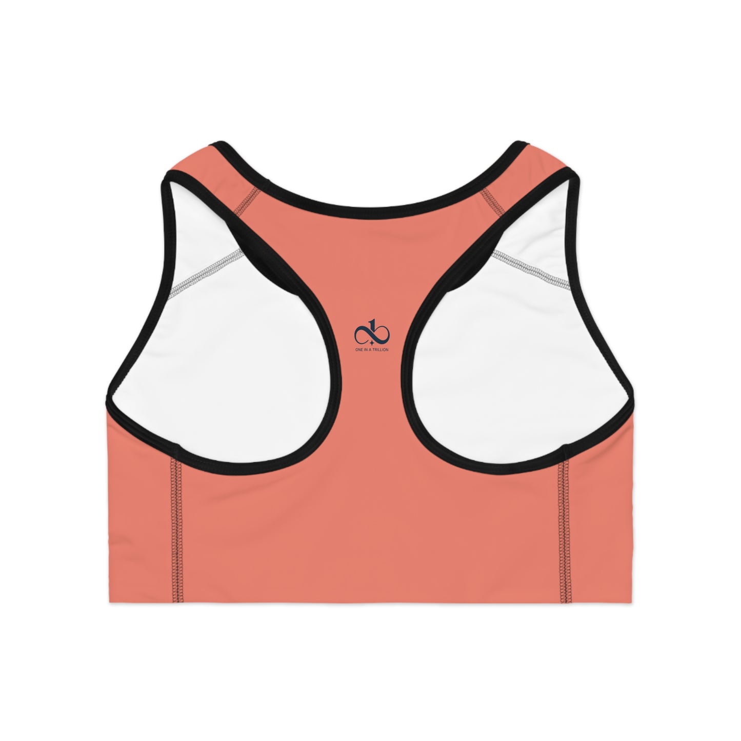 Sports Bra – One In A Trillion | Midnight Navy, Blue Calm & Coral Love Apparel Collection – Unisex, Mix & Match