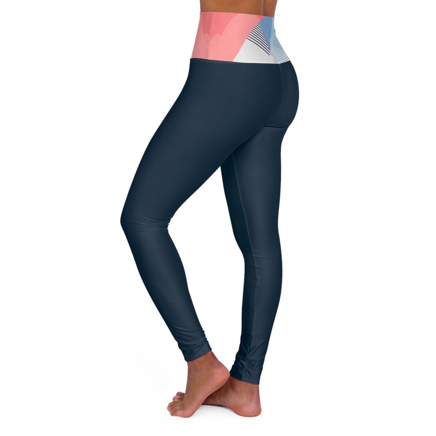 Yoga Leggings Collection - Midnight Navy, Blue Calm & Coral Love Unisex Apparel