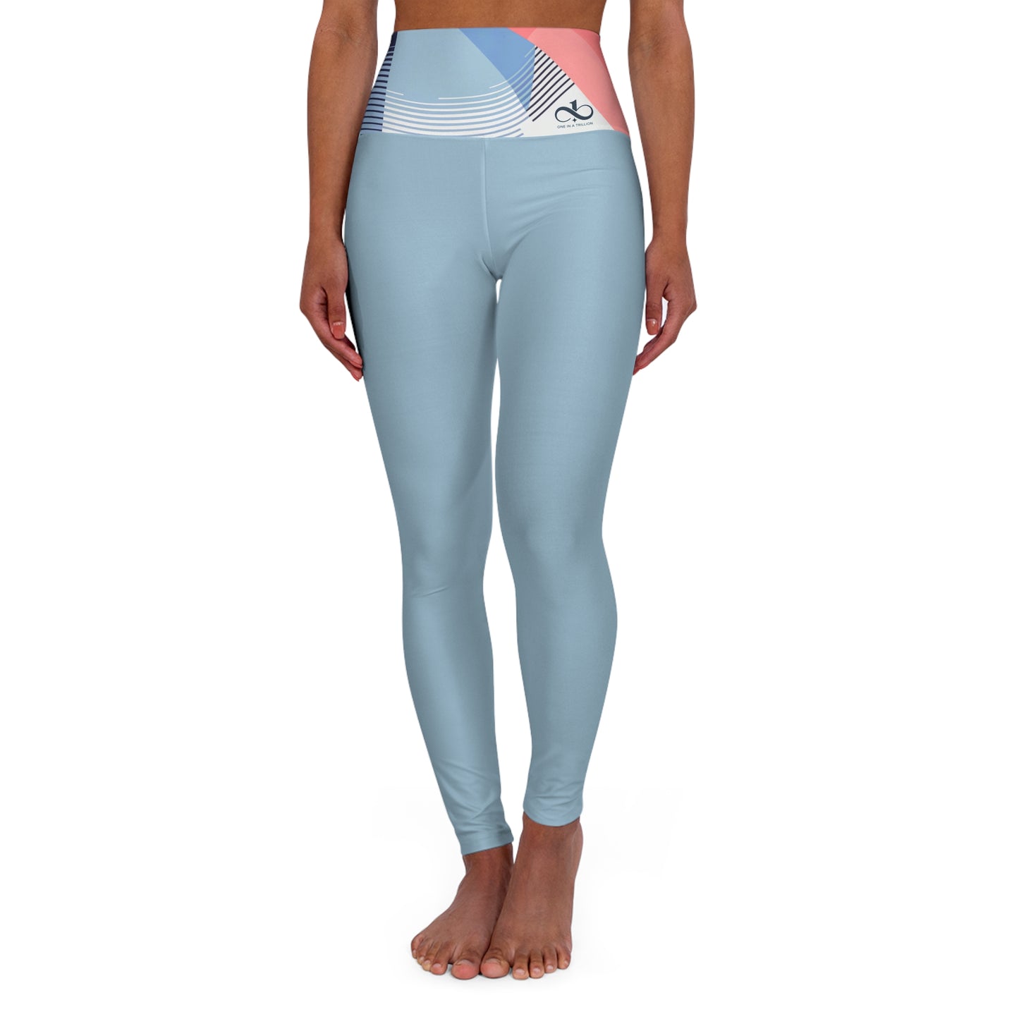 Yoga Leggings - One In A Trillion Midnight Navy Blue Calm Coral Love Unisex Apparel Collection