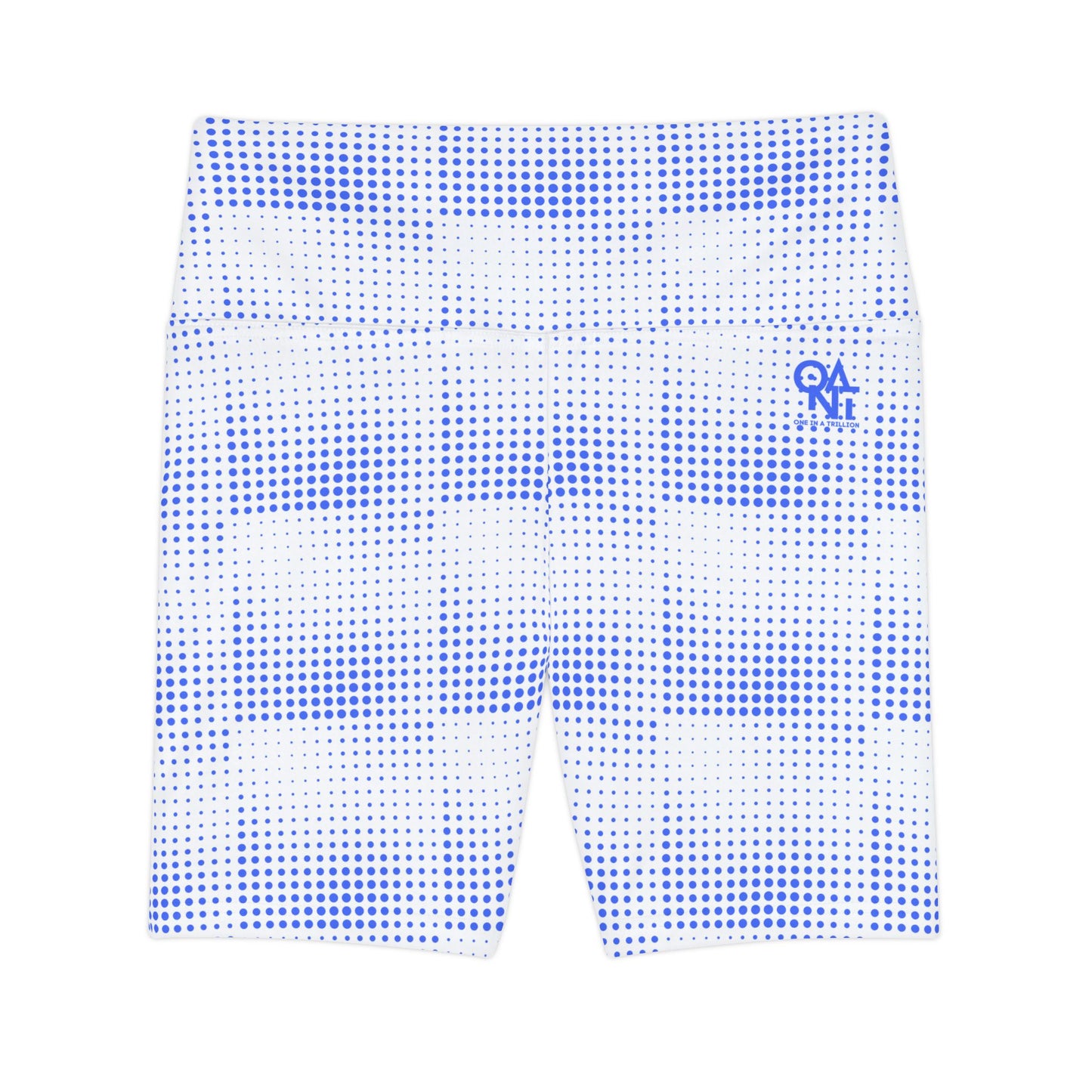 Women's Workout Shorts - Ultramarine Blue Dot Design for Bold Style and Confidence