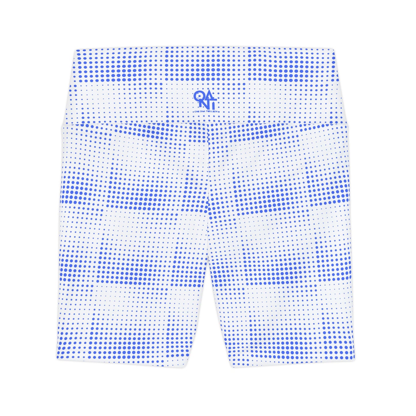 Women's Workout Shorts - Ultramarine Blue Dot Design for Bold Style and Confidence