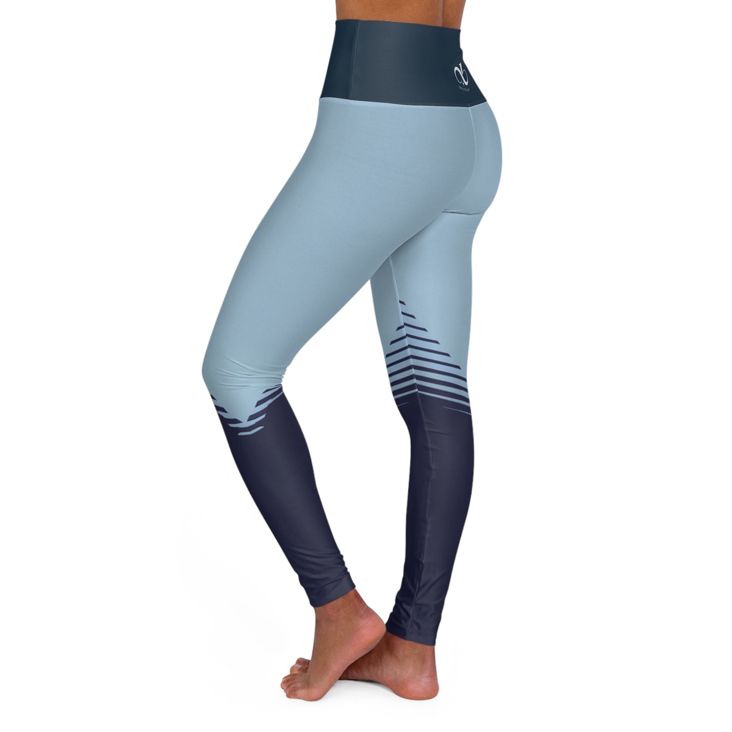 Yoga Leggings: One In A Trillion Midnight Navy, Blue Calm & Coral Love Collection
