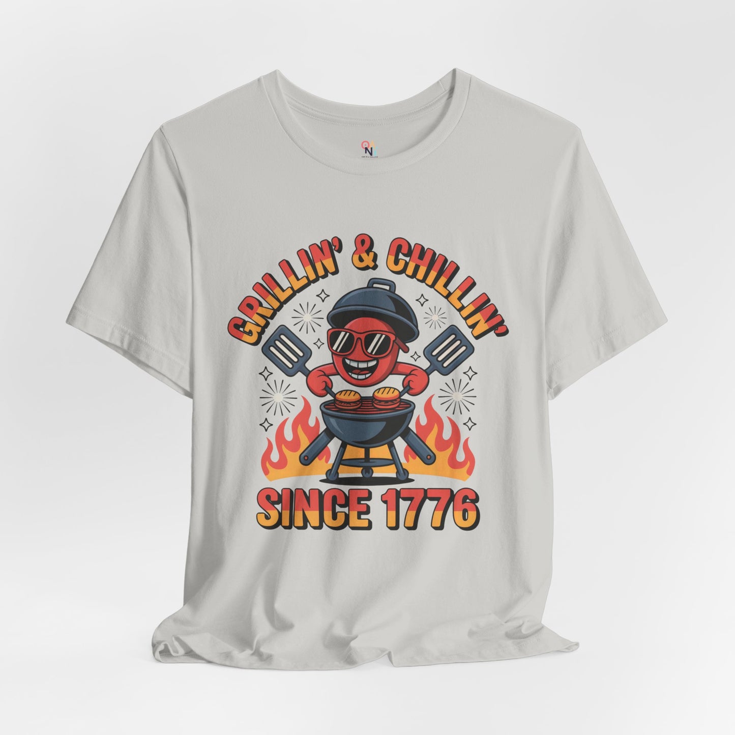 "Grillin’ & Chillin’ Since 1776" BBQ Unisex T-Shirt – Perfect for Summer Parties & Independence Day