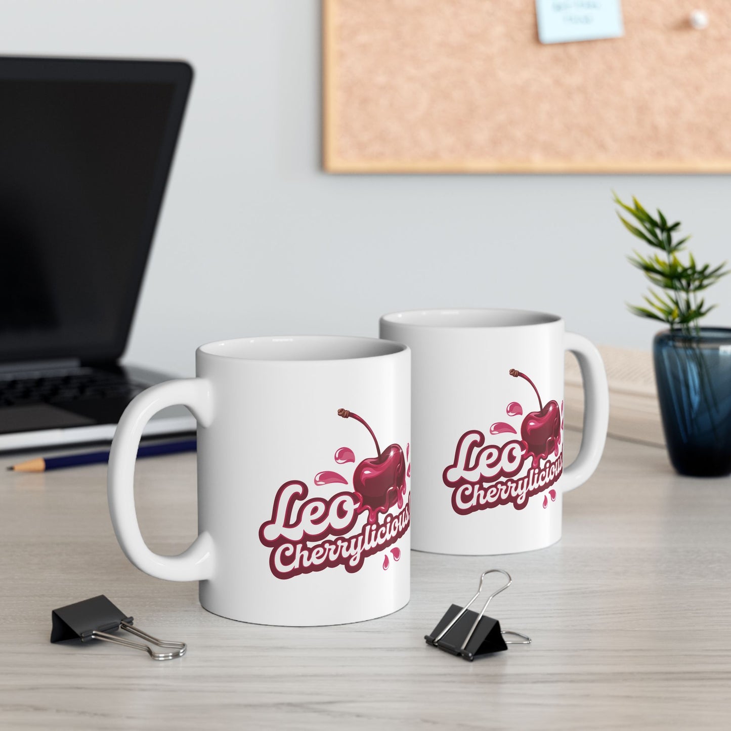 Leo Cherrylicious! – Retro Leo T-Shirt, Mug, Tote & Tumbler | Juicy Zodiac Gift Collection | ONATwear