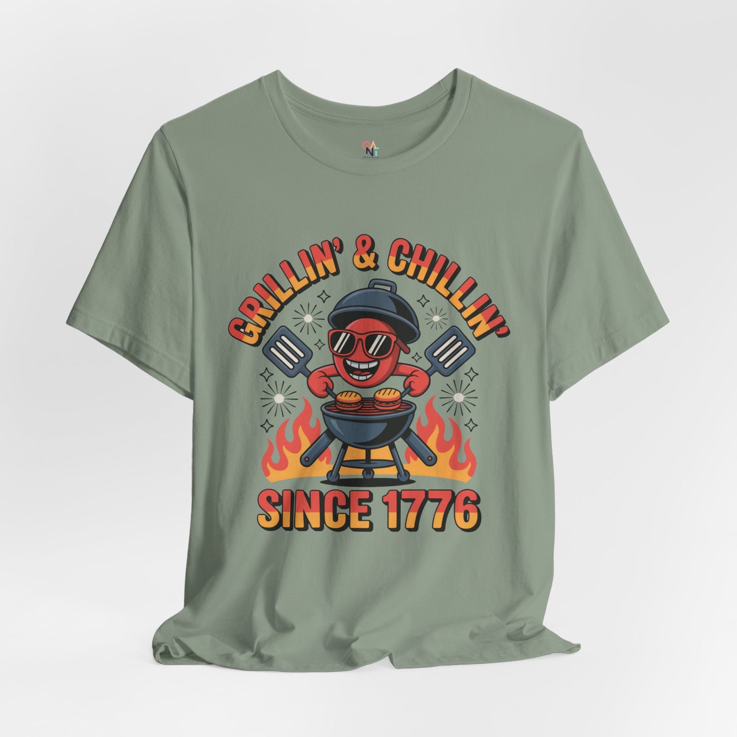 "Grillin’ & Chillin’ Since 1776" BBQ Unisex T-Shirt – Perfect for Summer Parties & Independence Day
