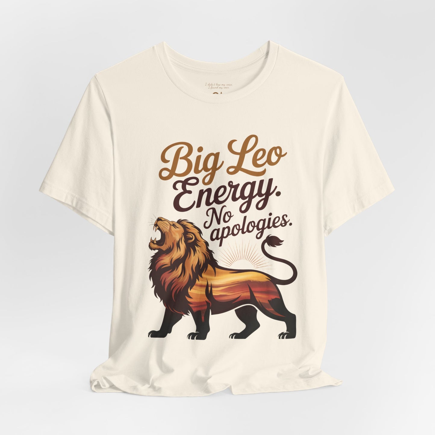Big Leo Energy Shirt – Bold Astrology Tee for Confident Leos | ONAT Zodiac Collection
