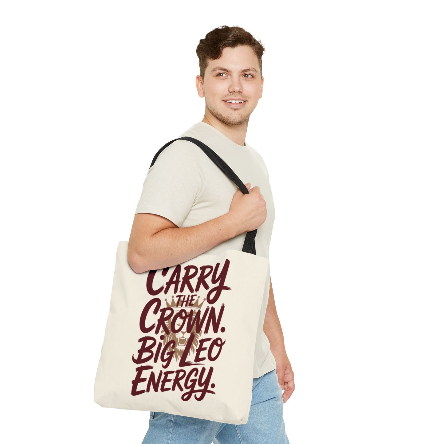 Carry the Crown – Big Leo Energy Tote Bag | Bold Astrology Gift | ONAT LEO Collection