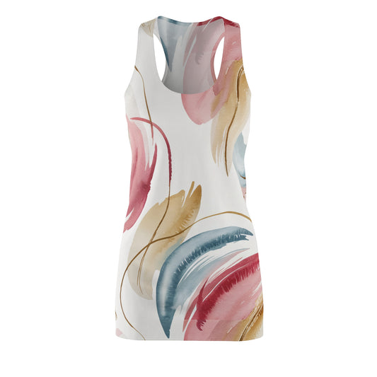 Racerback Dress - Abstract Watercolor Bliss Soft Hues Fluid Expression