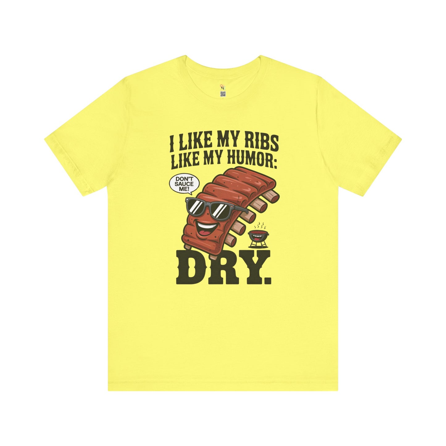 Funny BBQ Ribs Humor T-Shirt – Unisex Summer Grill Master Tee for Foodies & Parties