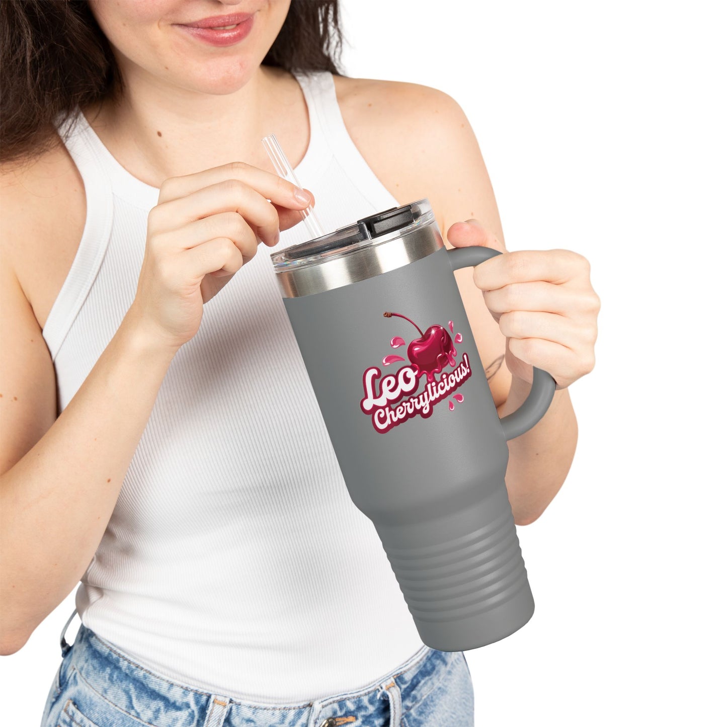 Leo Cherrylicious! – Retro Leo T-Shirt, Mug, Tote & Tumbler | Juicy Zodiac Gift Collection | ONATwear