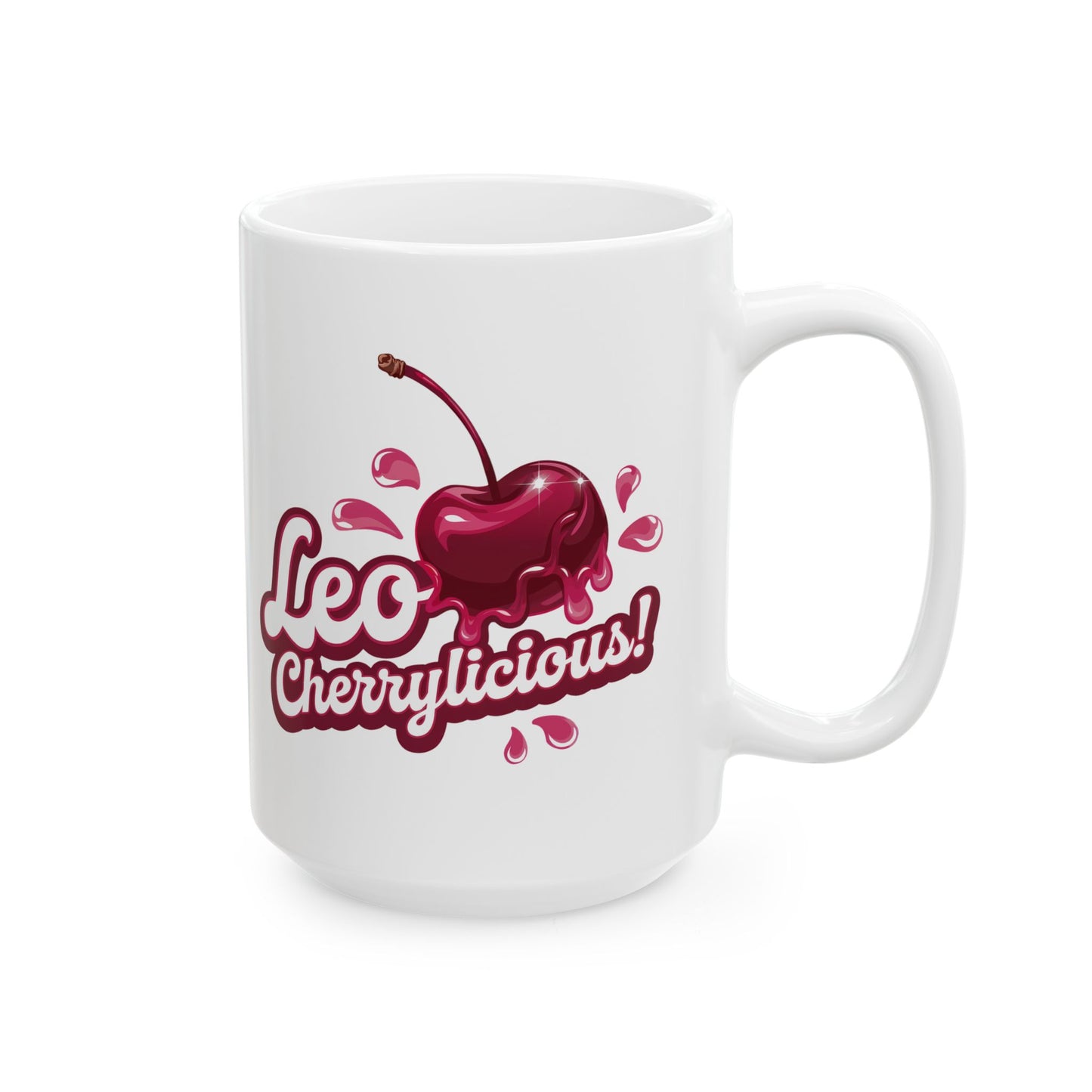 Leo Cherrylicious! – Retro Leo T-Shirt, Mug, Tote & Tumbler | Juicy Zodiac Gift Collection | ONATwear