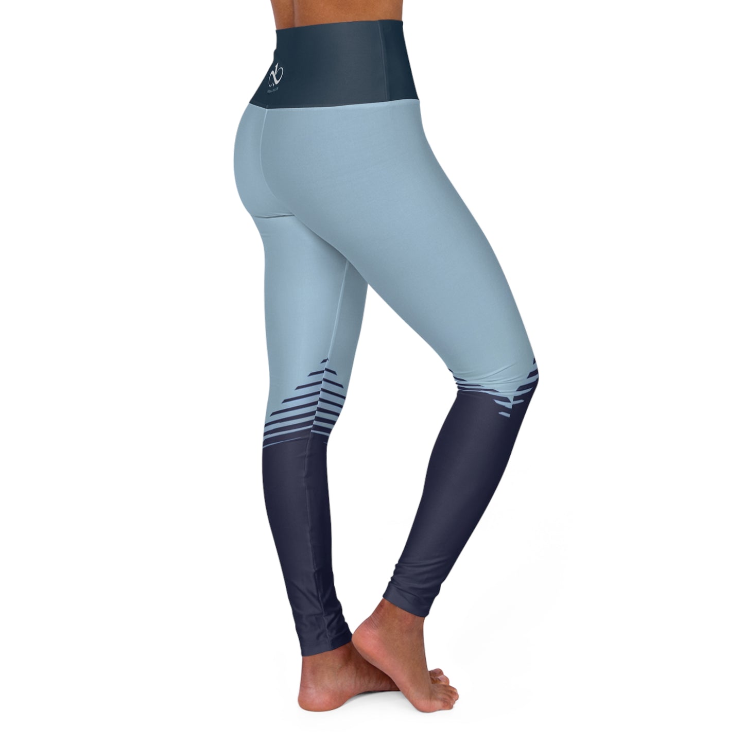 Yoga Leggings: One In A Trillion Midnight Navy, Blue Calm & Coral Love Collection