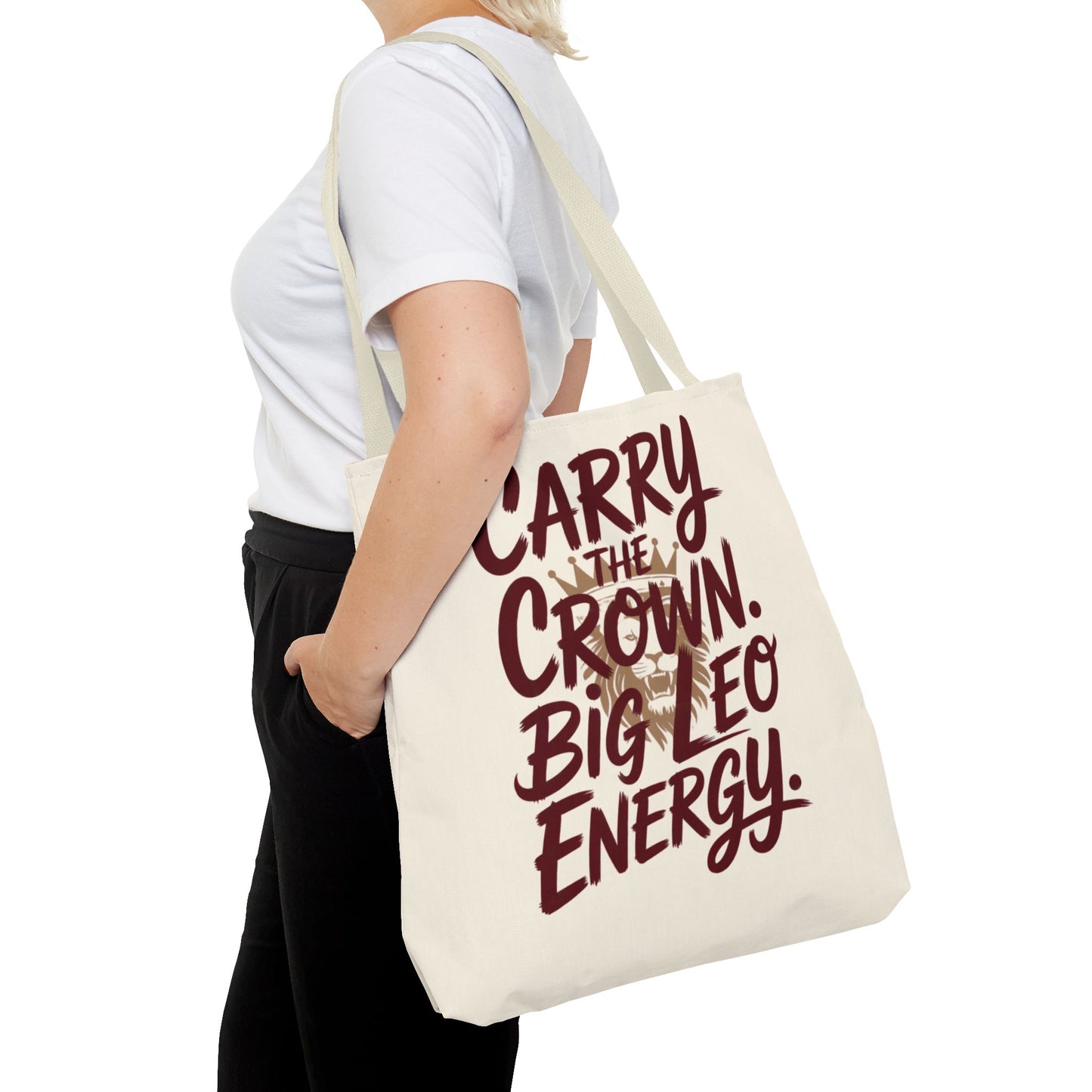 Carry the Crown – Big Leo Energy Tote Bag | Bold Astrology Gift | ONAT LEO Collection