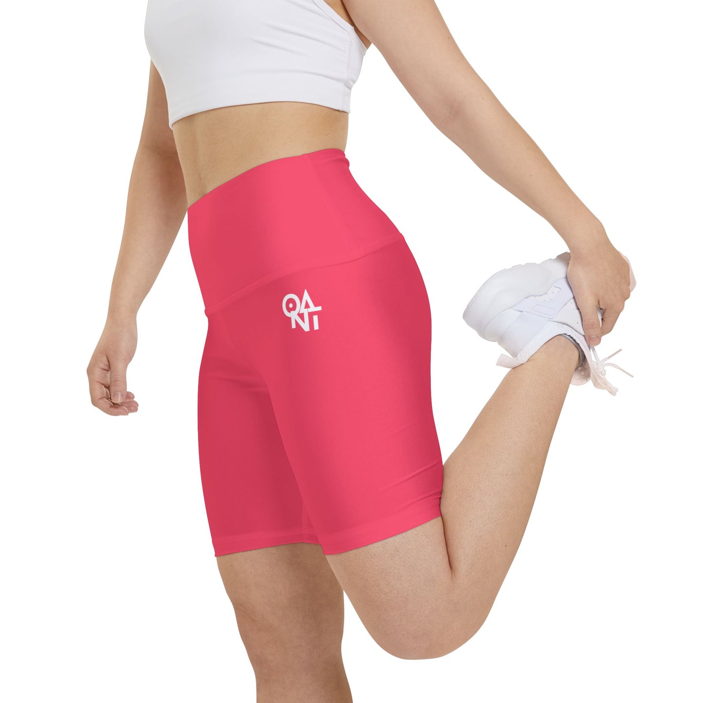 Shorts - Fiery Rose Bold and Passionate Pink-Red Women's Workout Shorts