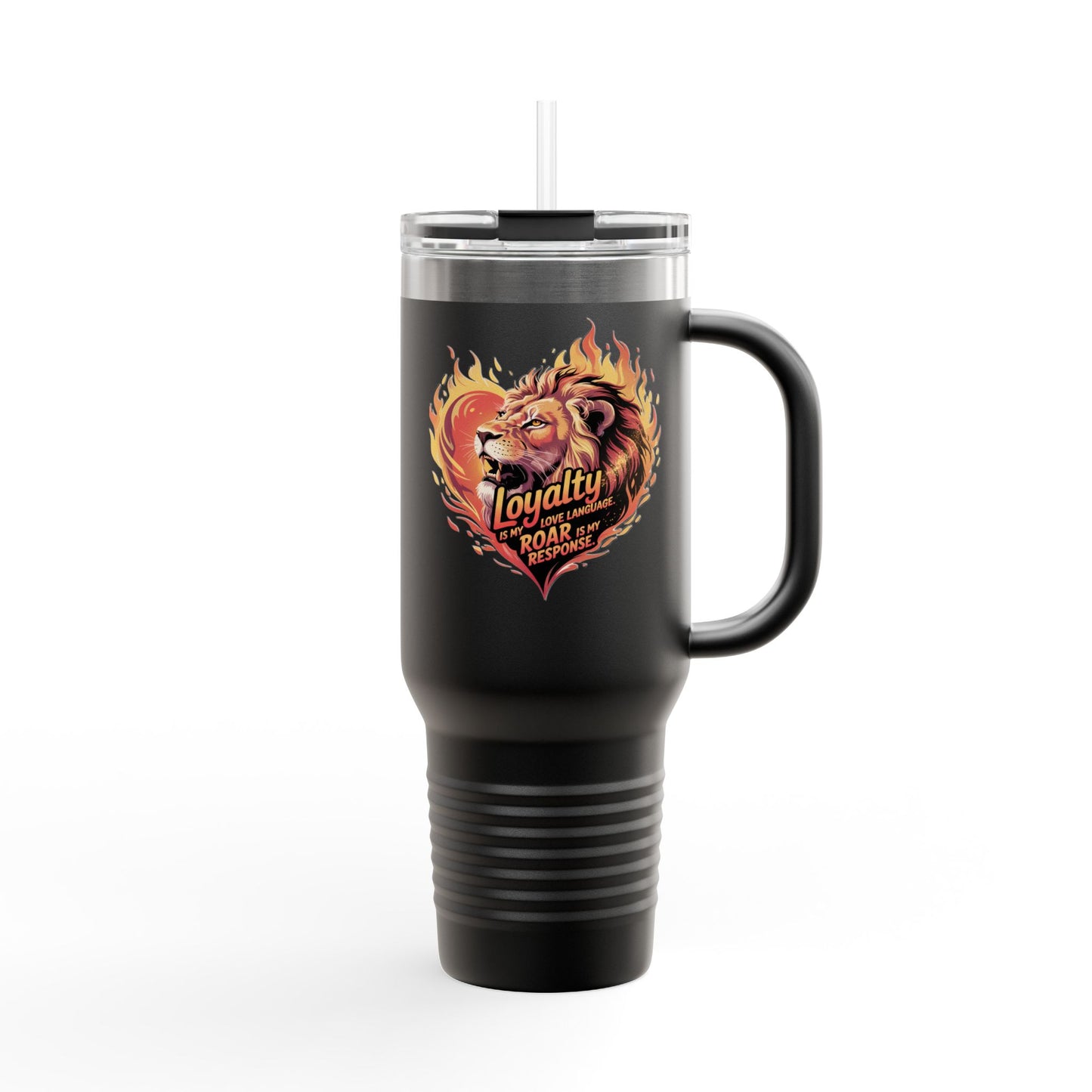 Leo Gift Set – “Loyalty Is My Love Language. Roar Is My Response.” T-Shirt, Mug, Tumbler & Tote for Leos