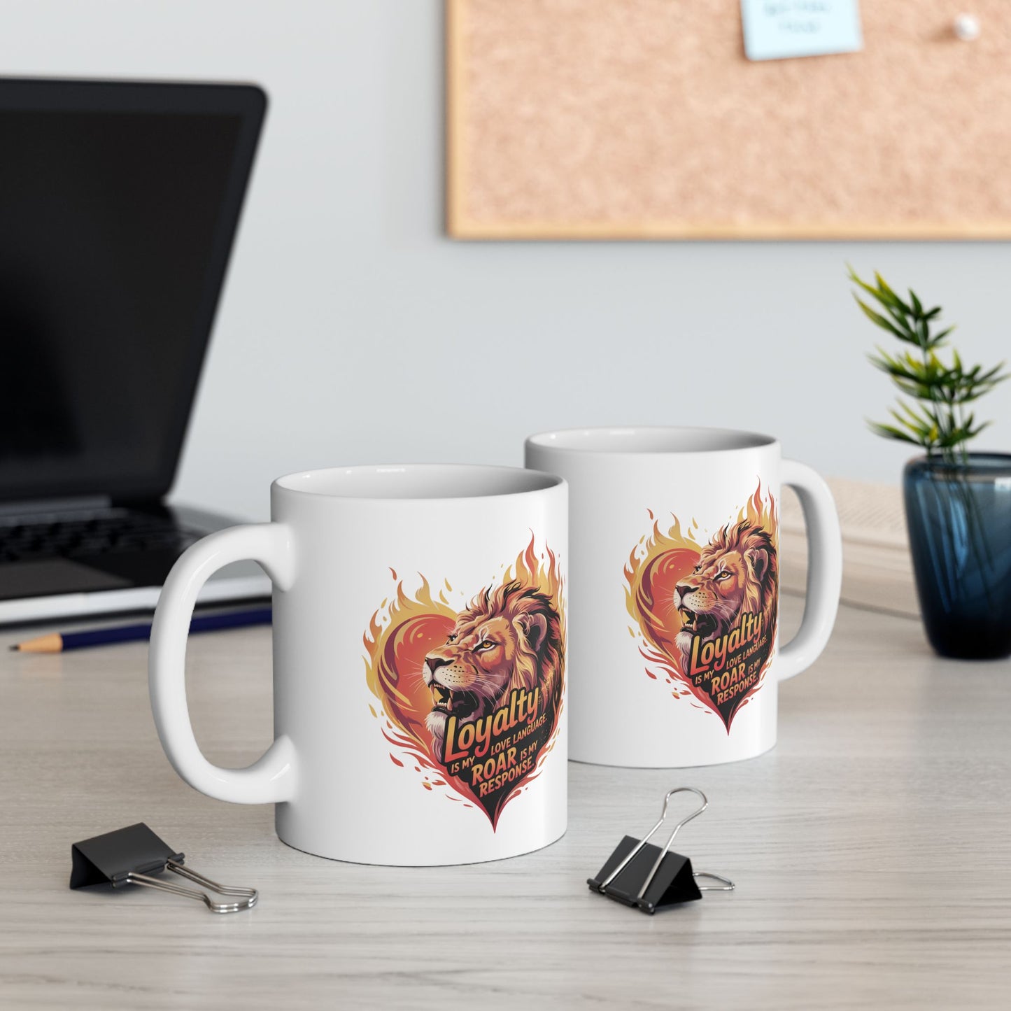 Leo Gift Set – “Loyalty Is My Love Language. Roar Is My Response.” T-Shirt, Mug, Tumbler & Tote for Leos