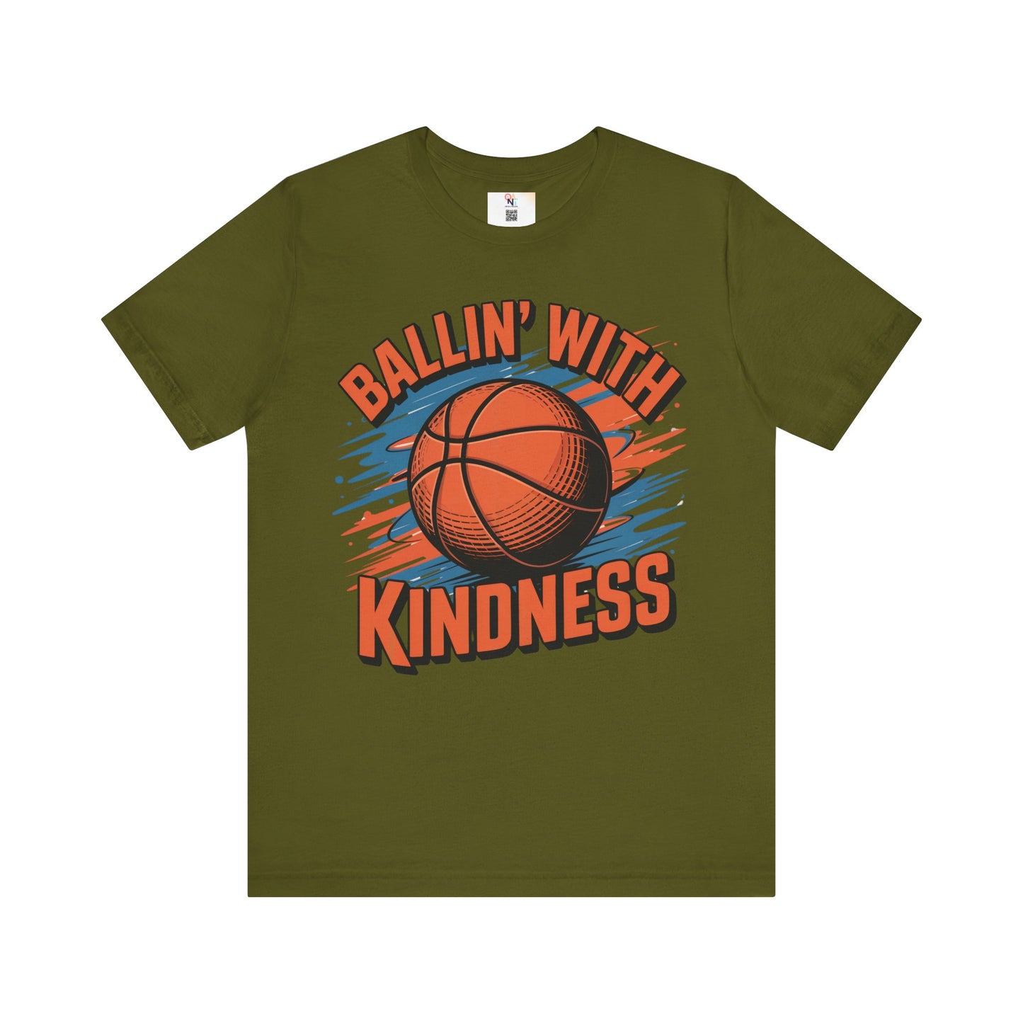 Ballin' with Kindness Unisex T-Shirt, Motivational Basketball Tee