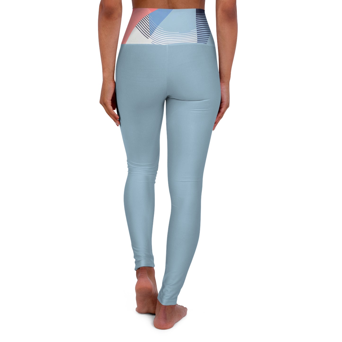 Yoga Leggings - One In A Trillion Midnight Navy Blue Calm Coral Love Unisex Apparel Collection