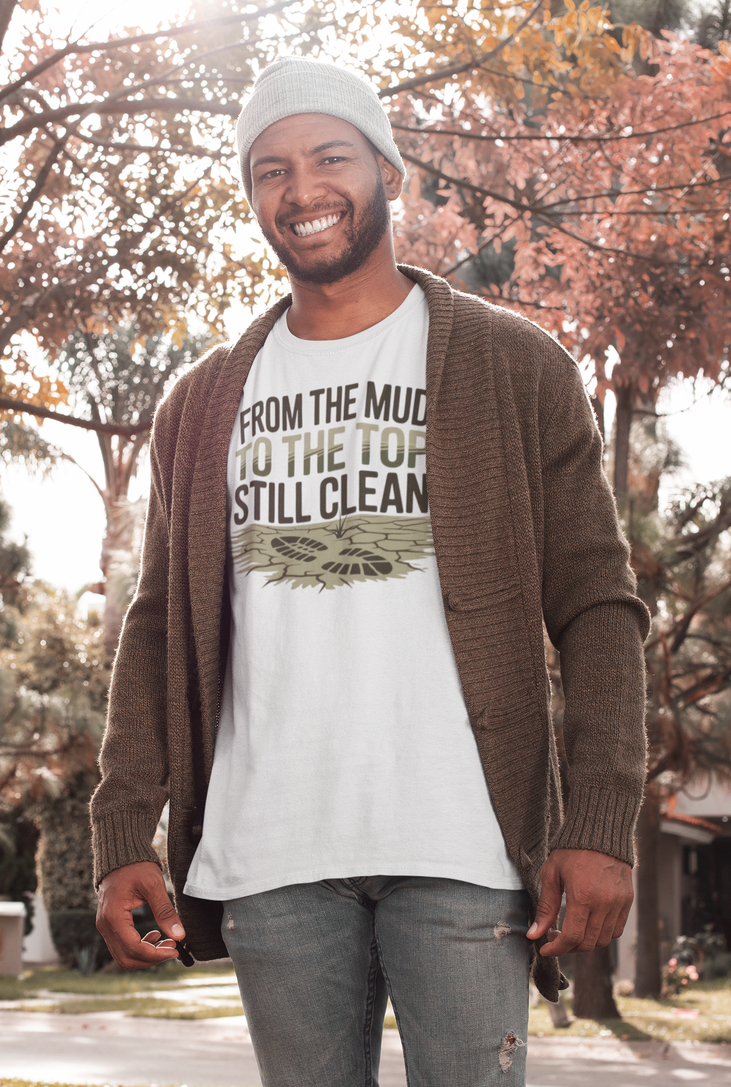From the Mud. To the Top. Still Clean. – Comfort Colors Tee