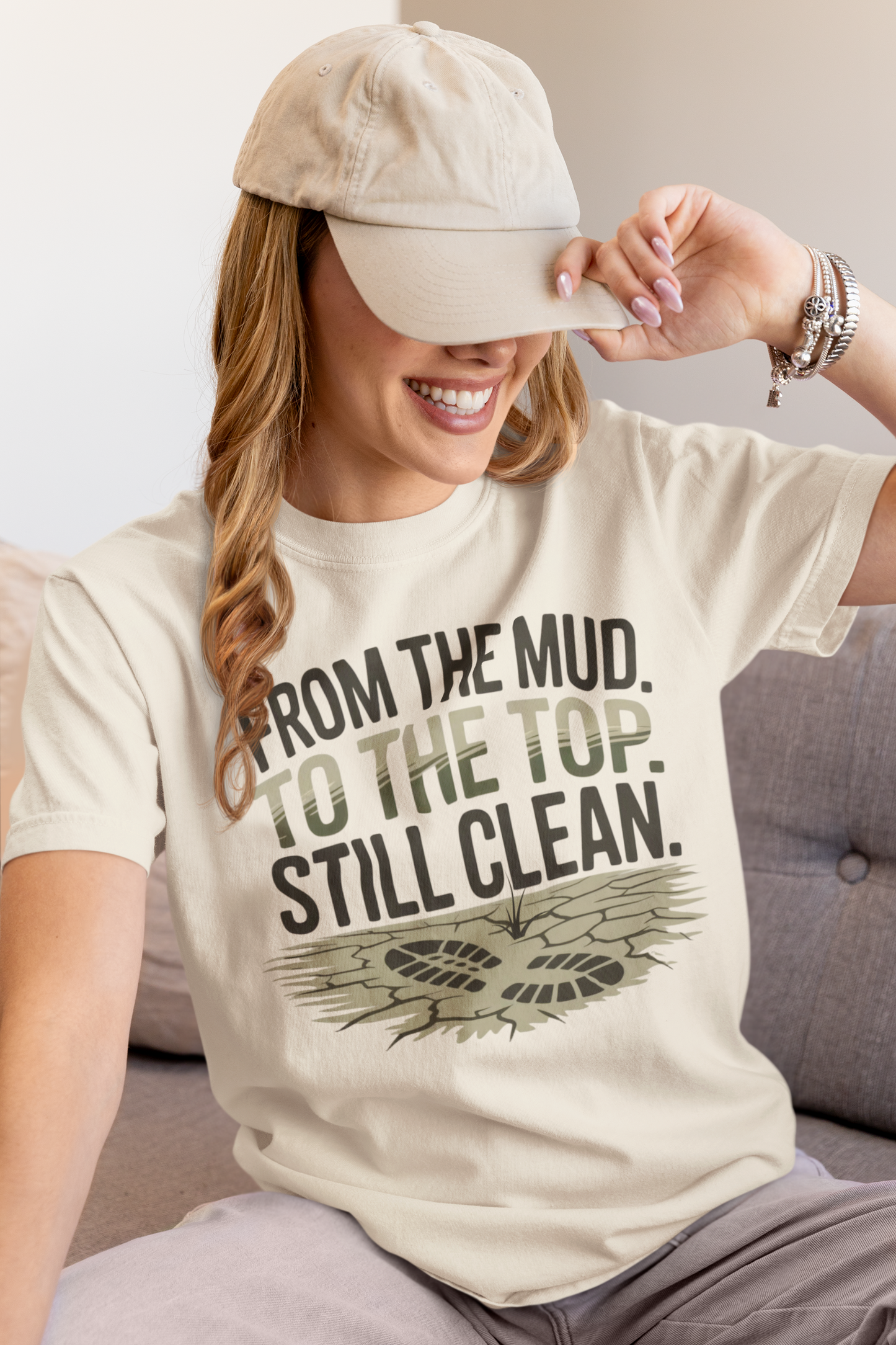 From the Mud. To the Top. Still Clean. – Comfort Colors Tee