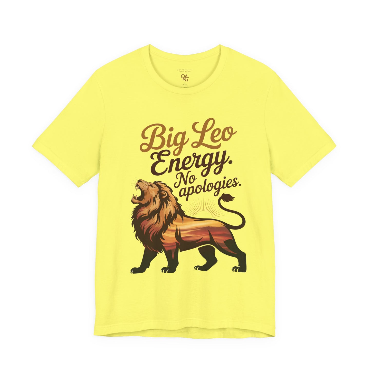 Big Leo Energy Shirt – Bold Astrology Tee for Confident Leos | ONAT Zodiac Collection