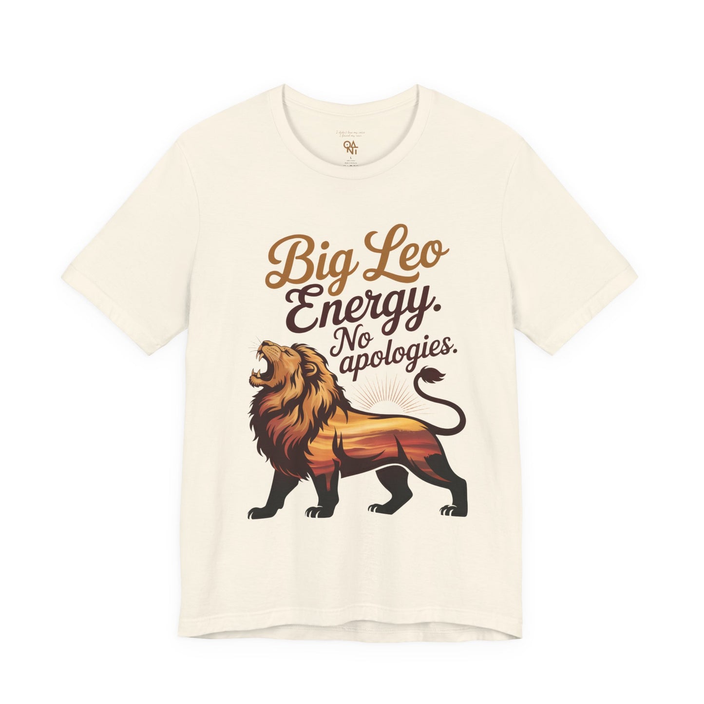 Big Leo Energy Shirt – Bold Astrology Tee for Confident Leos | ONAT Zodiac Collection