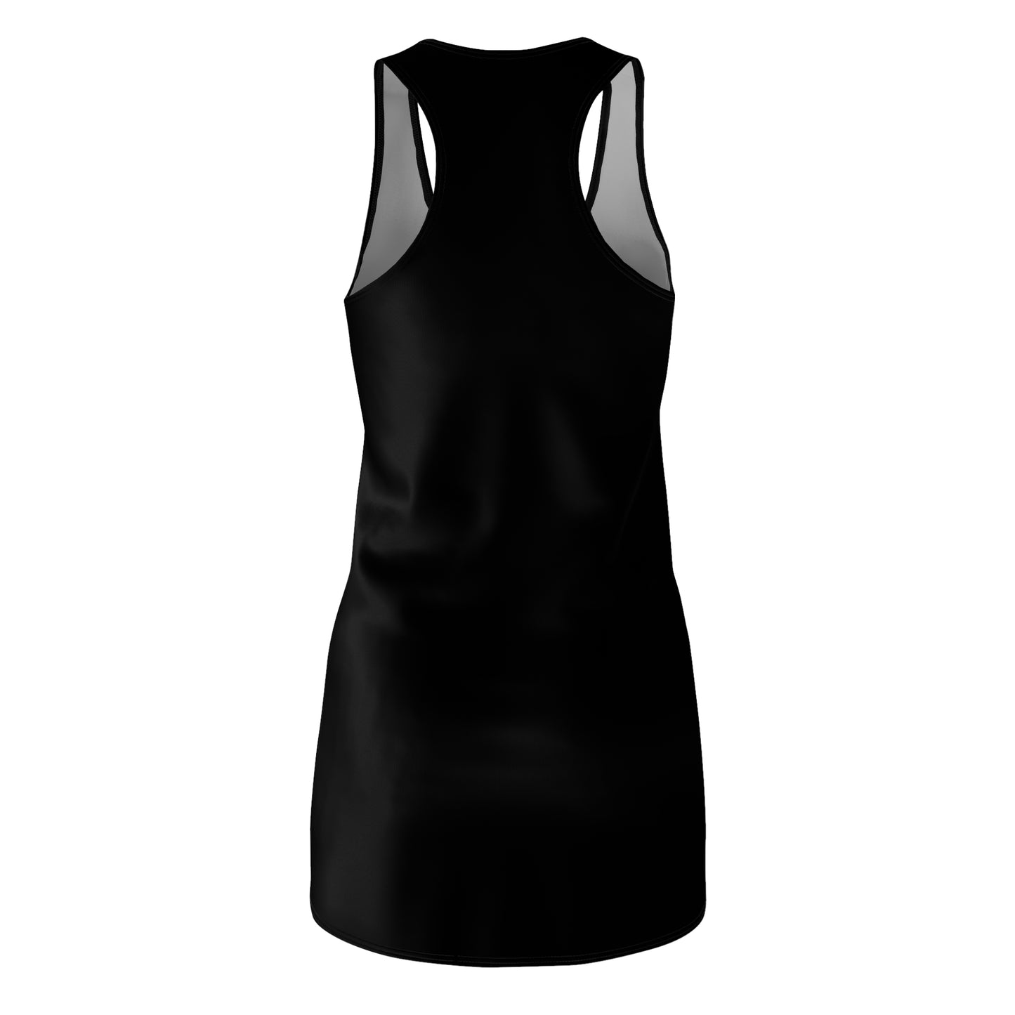 Racerback Dress Radiant Kindness Sunflower of Peace on Black