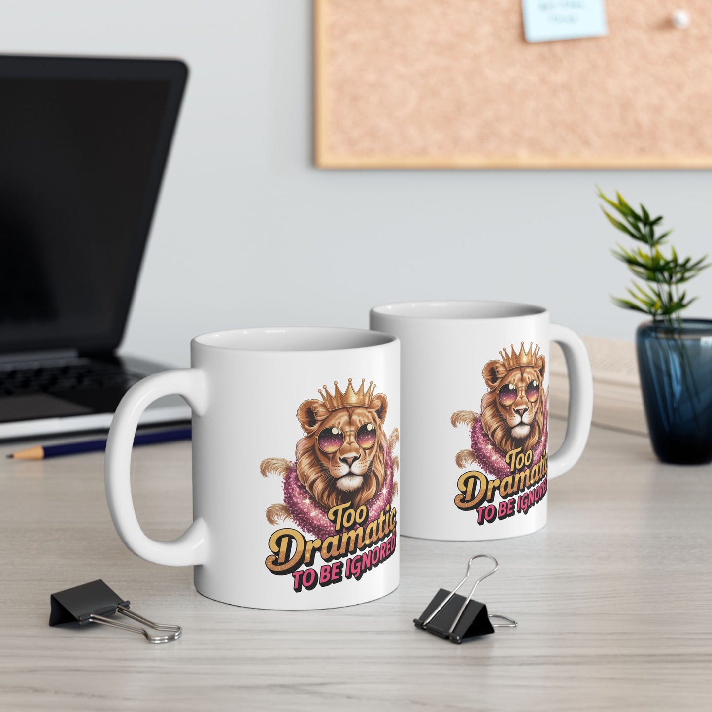 “Too Dramatic to Be Ignored – Roar Is My Response” Matching T-Shirt, Mug, Tumbler & Tote – Bold Leo Gift Set