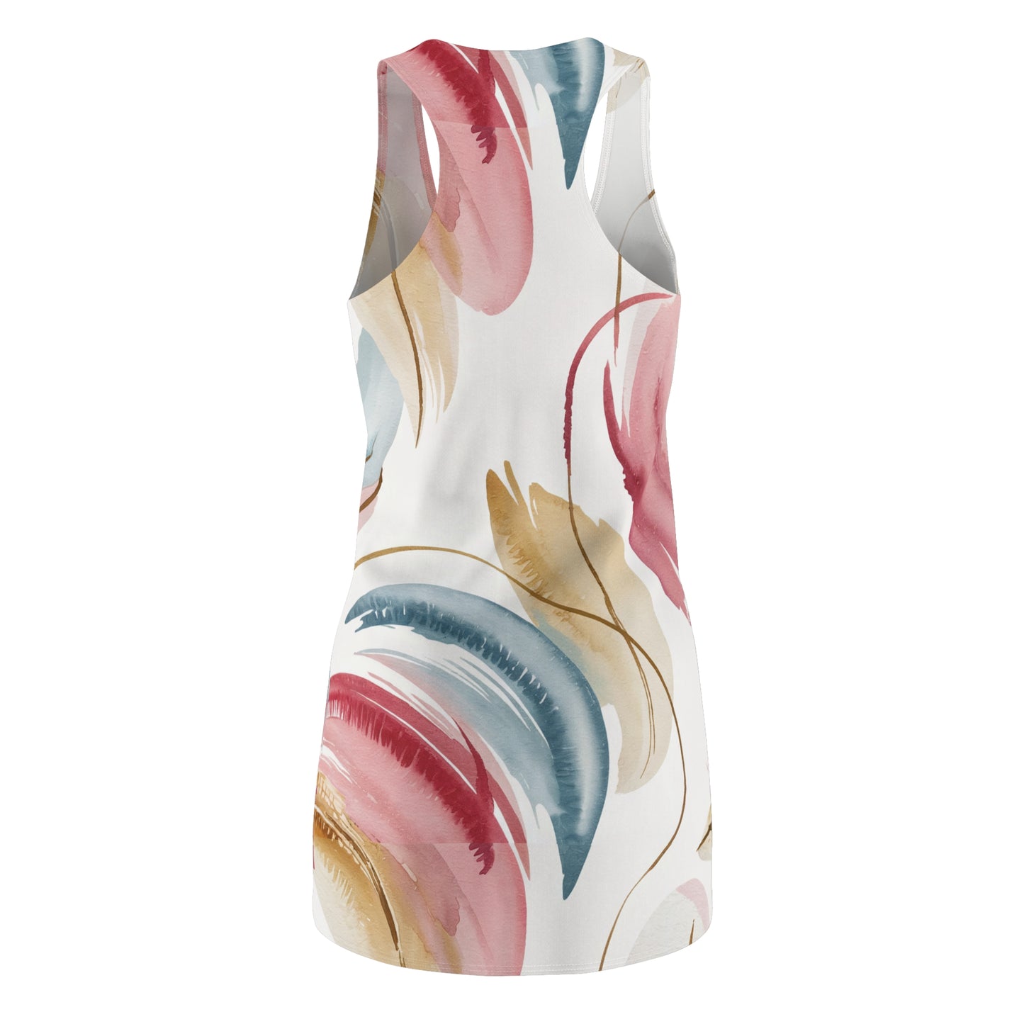 Racerback Dress - Abstract Watercolor Bliss Soft Hues Fluid Expression