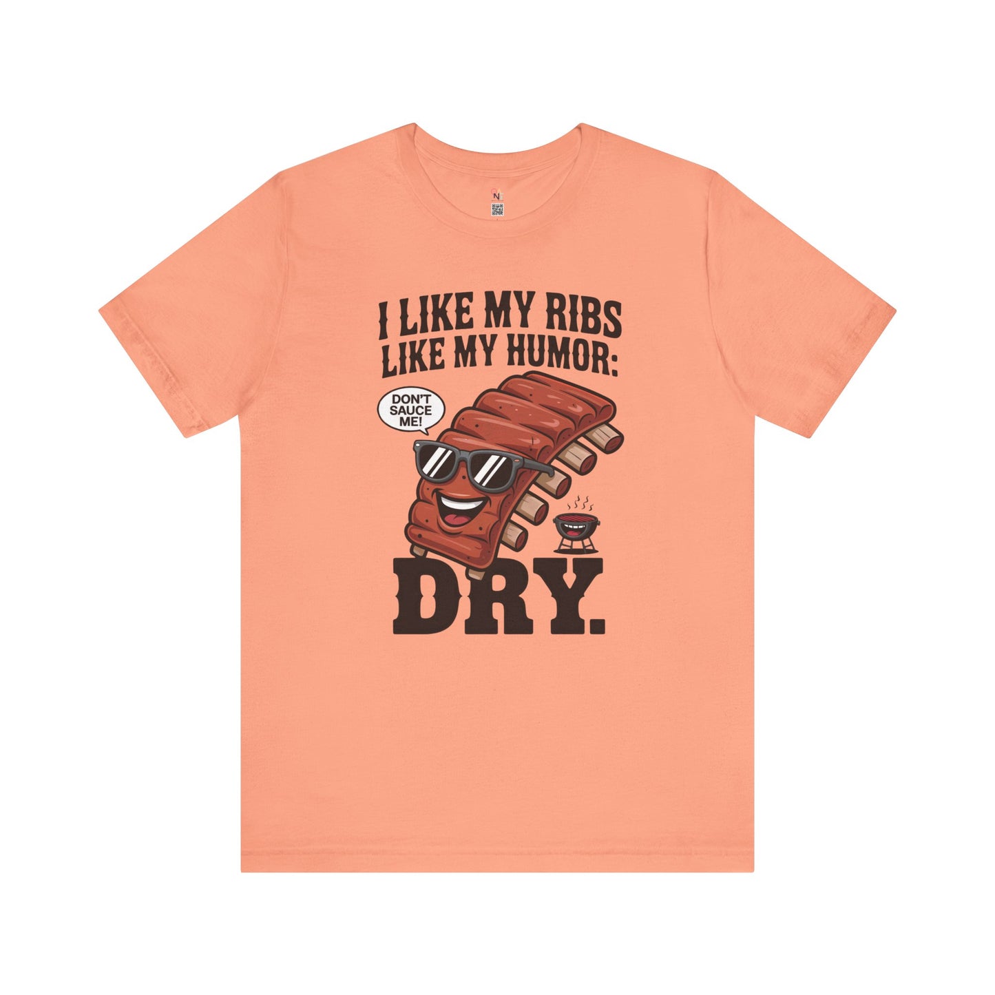 Funny BBQ Ribs Humor T-Shirt – Unisex Summer Grill Master Tee for Foodies & Parties