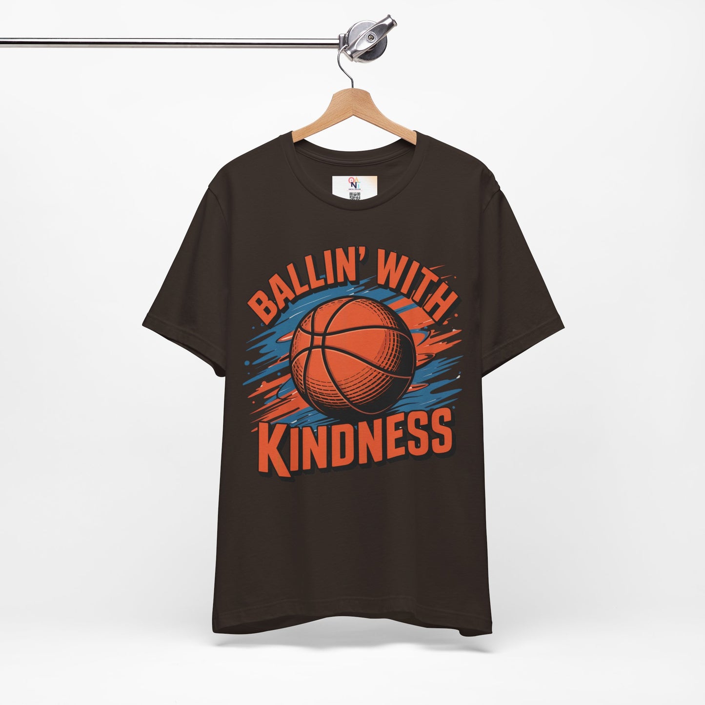 Ballin' with Kindness Unisex T-Shirt, Motivational Basketball Tee