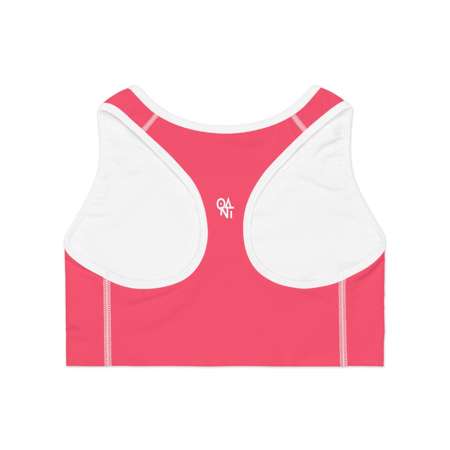 Sports Bra - Fiery Rose Bold Playful Passionate Pink Red Perfection