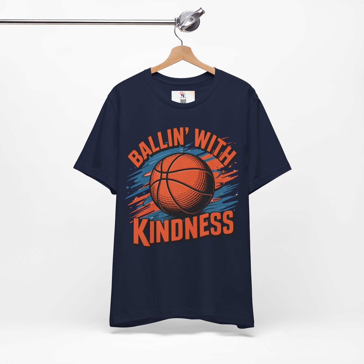 Ballin' with Kindness Unisex T-Shirt, Motivational Basketball Tee