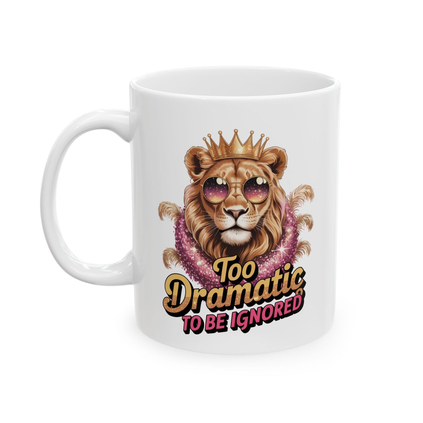 “Too Dramatic to Be Ignored – Roar Is My Response” Matching T-Shirt, Mug, Tumbler & Tote – Bold Leo Gift Set