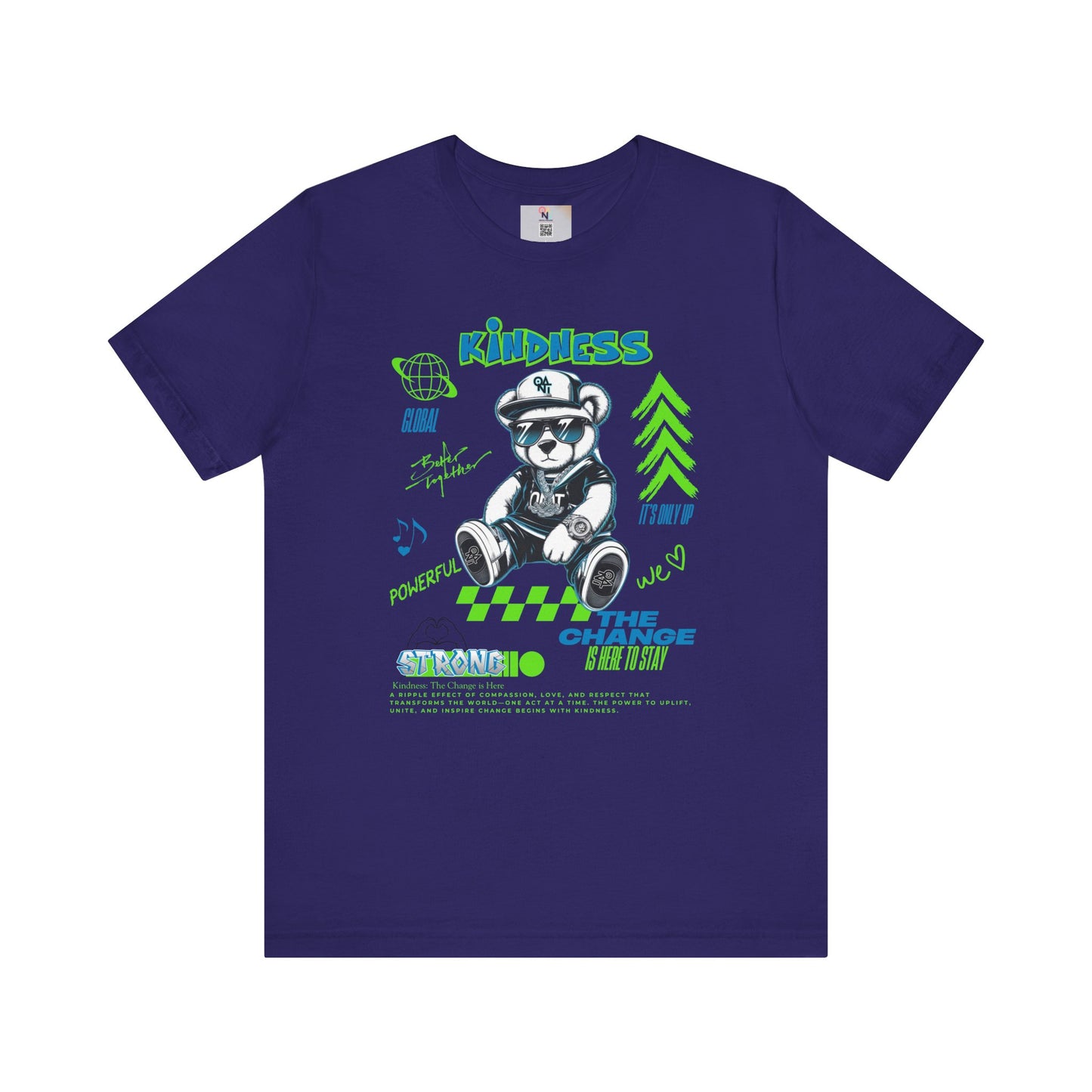 Kindness Bear Graphic Tee - Unisex Jersey Short Sleeve Shirt