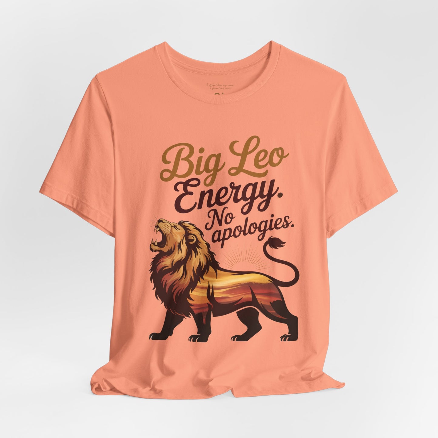 Big Leo Energy Shirt – Bold Astrology Tee for Confident Leos | ONAT Zodiac Collection