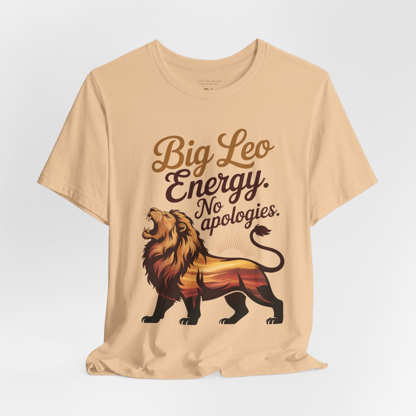 Big Leo Energy Shirt – Bold Astrology Tee for Confident Leos | ONAT Zodiac Collection