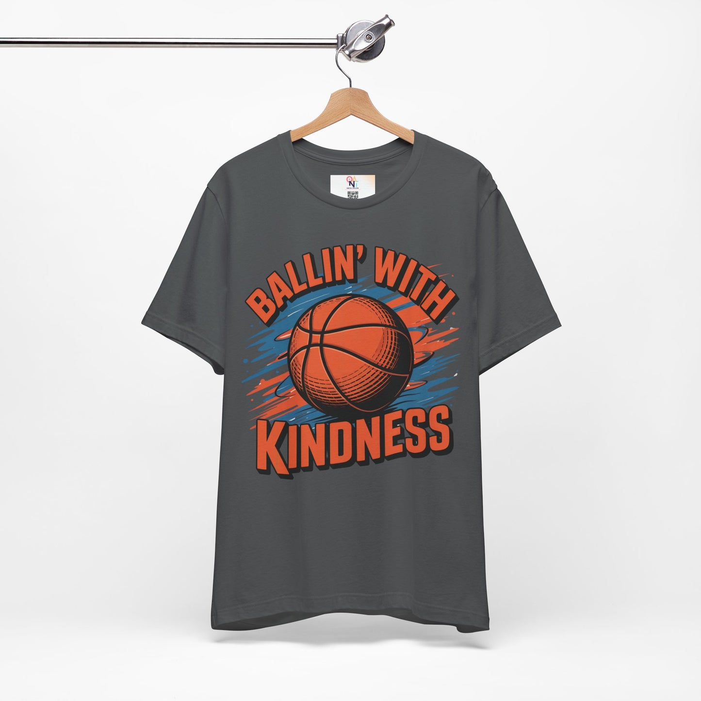 Ballin' with Kindness Unisex T-Shirt, Motivational Basketball Tee