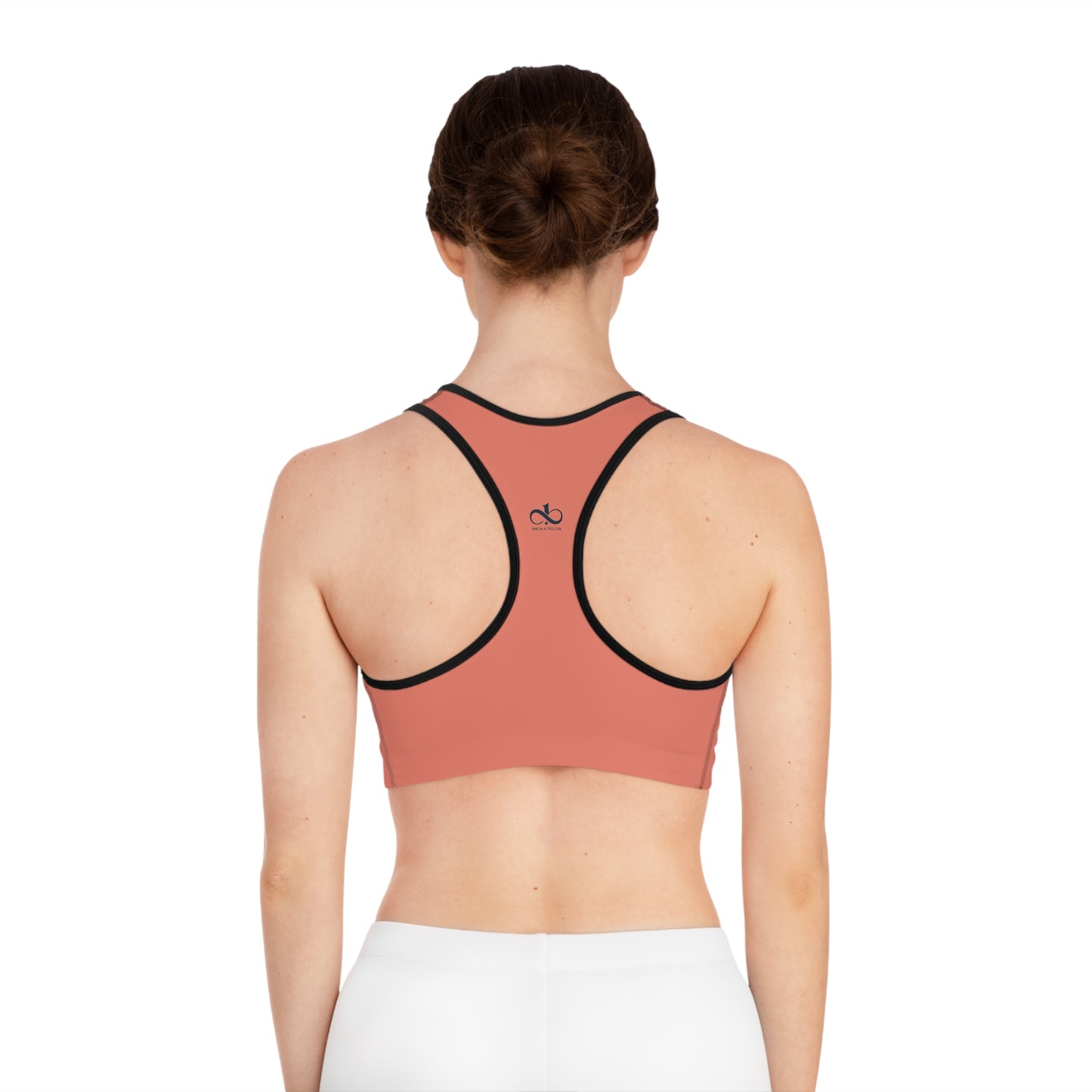 Sports Bra – One In A Trillion | Midnight Navy, Blue Calm & Coral Love Apparel Collection – Unisex, Mix & Match